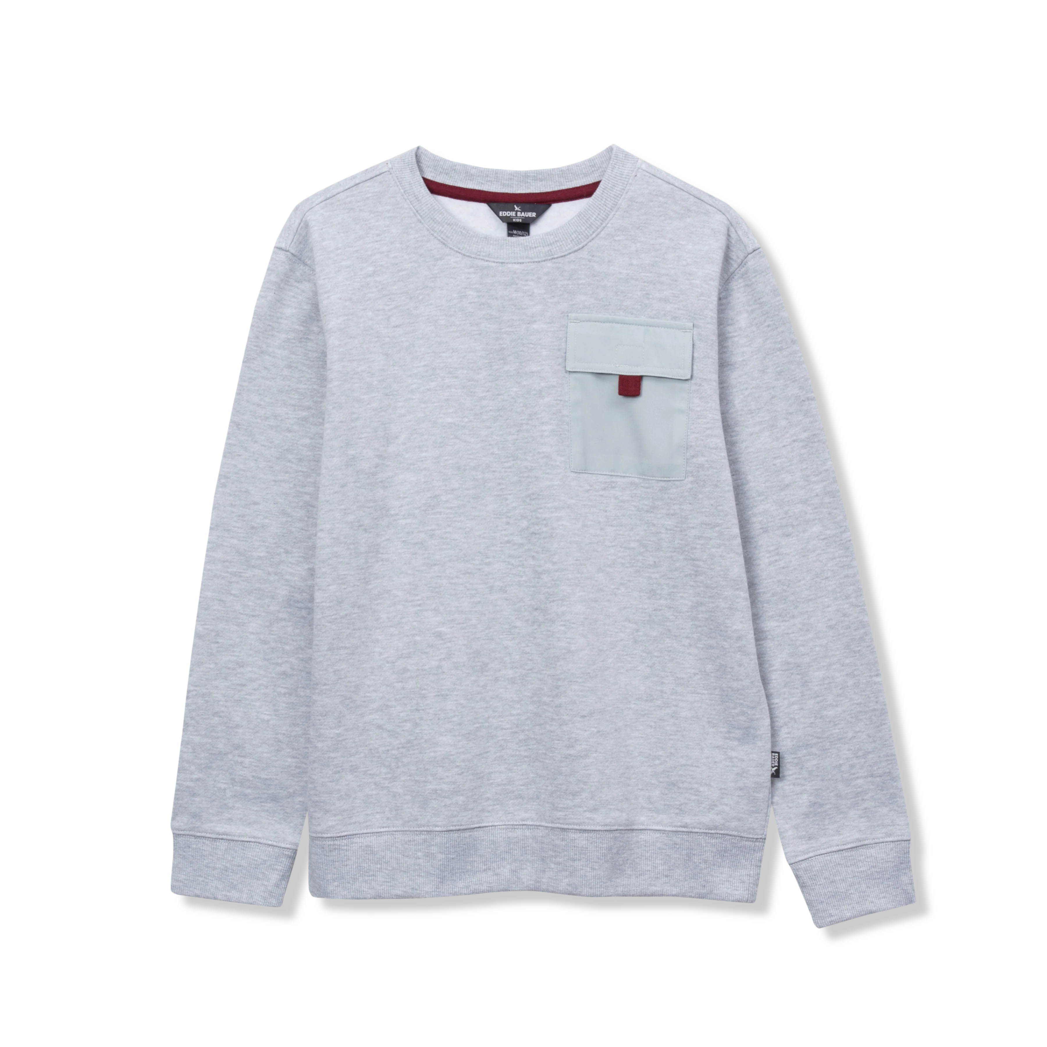 Boys Camp Fleece Pocket Crewneck