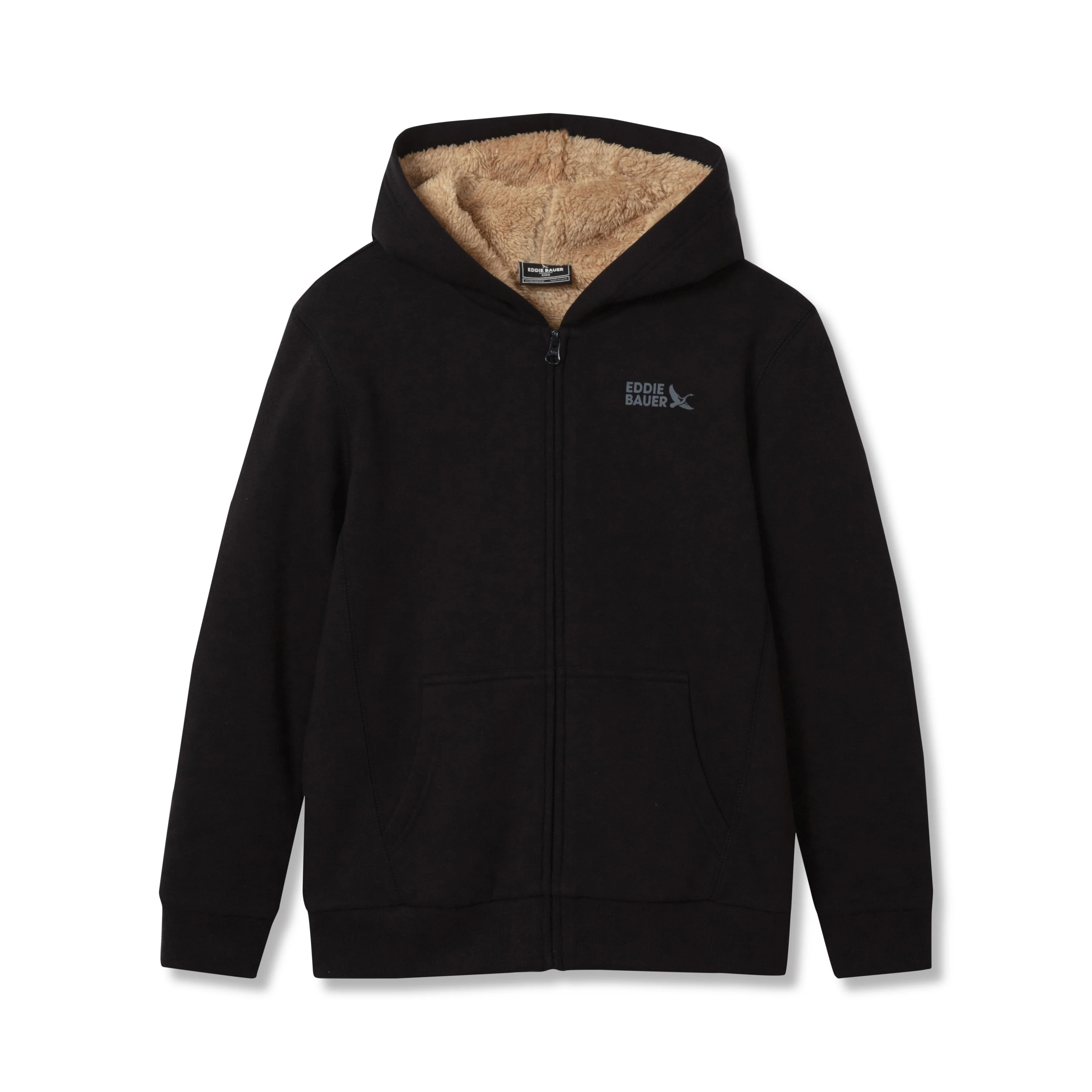 Boys Camp Fleece Faux Shearling Hoodie
