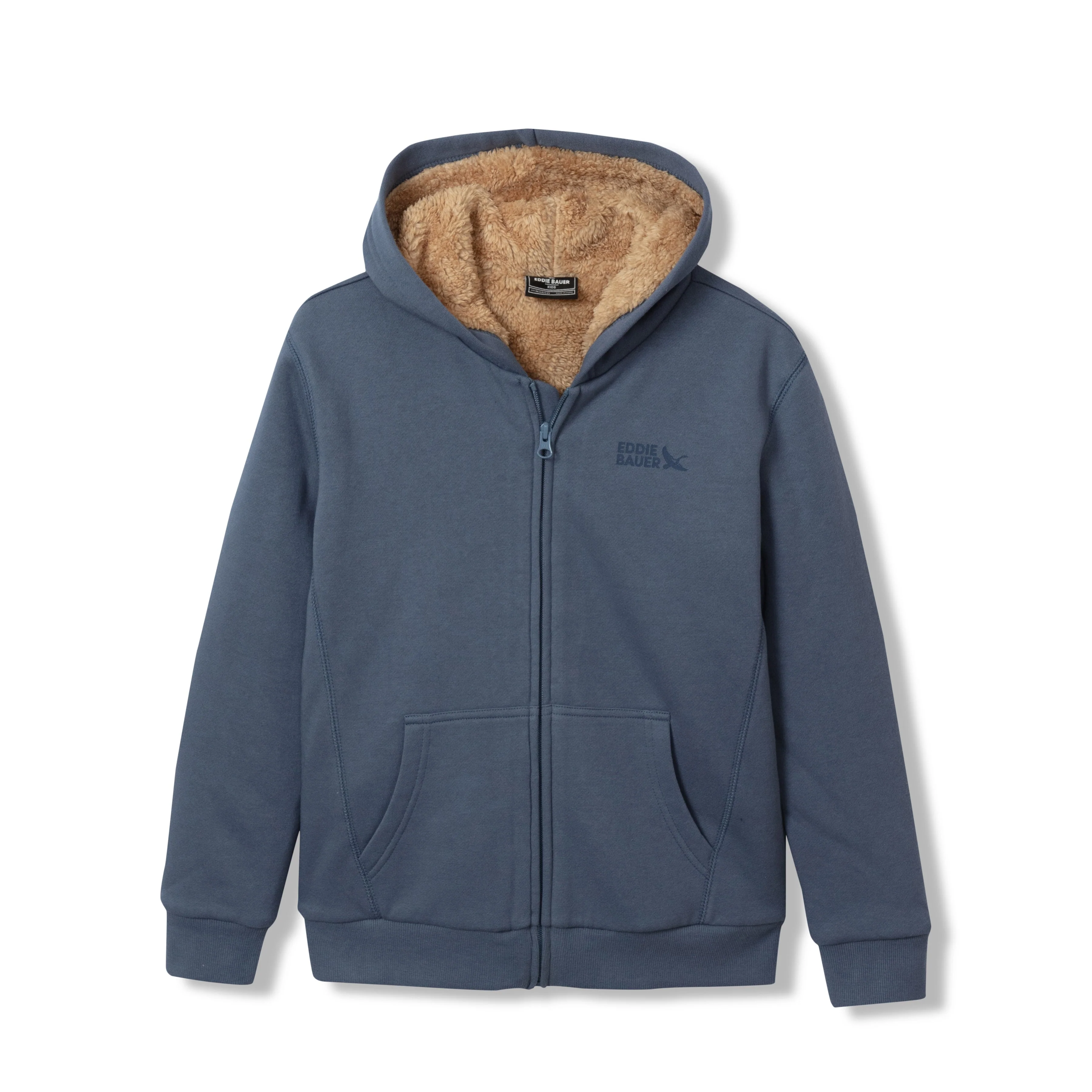 Boys Camp Fleece Faux Shearling Hoodie