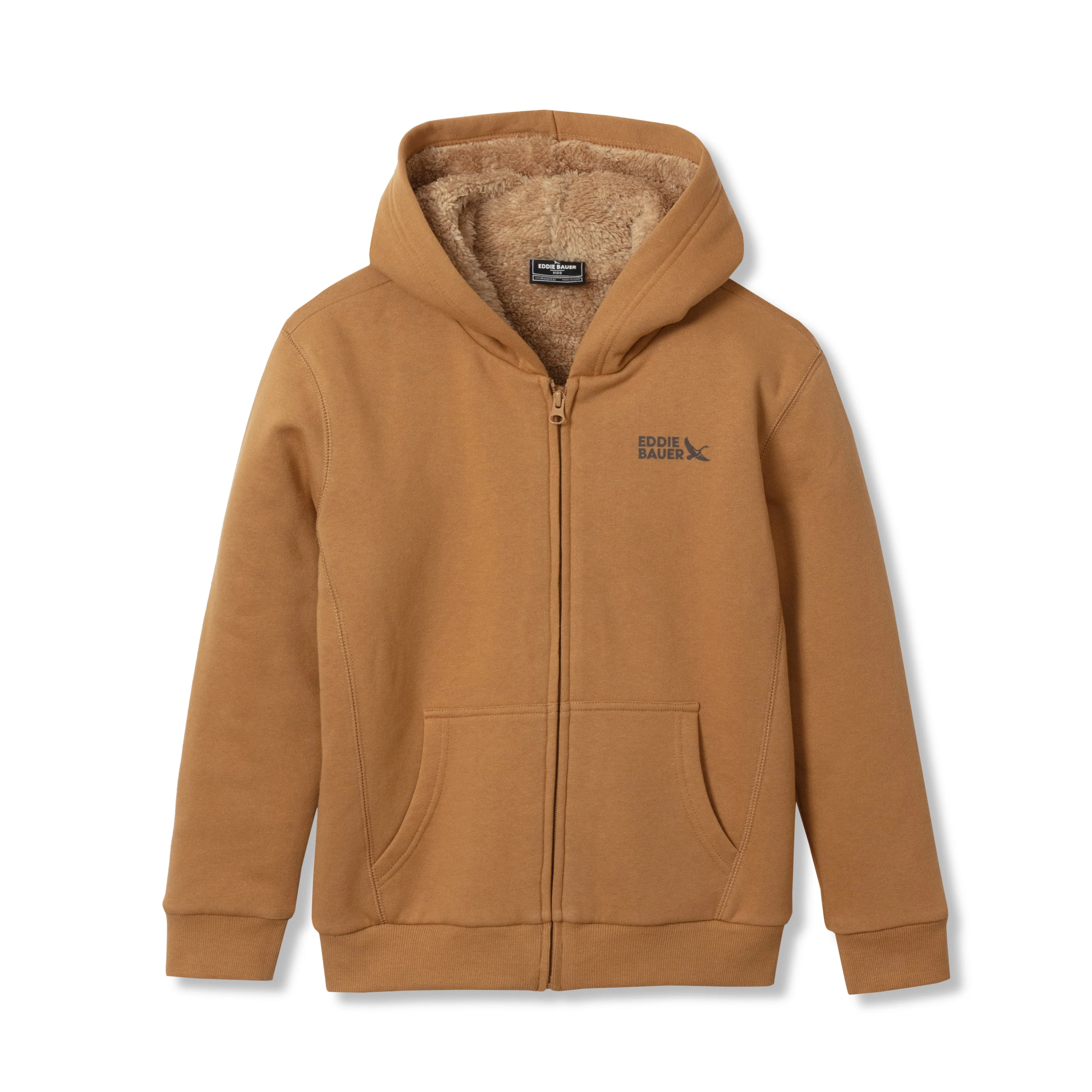 Boys Camp Fleece Faux Shearling Hoodie