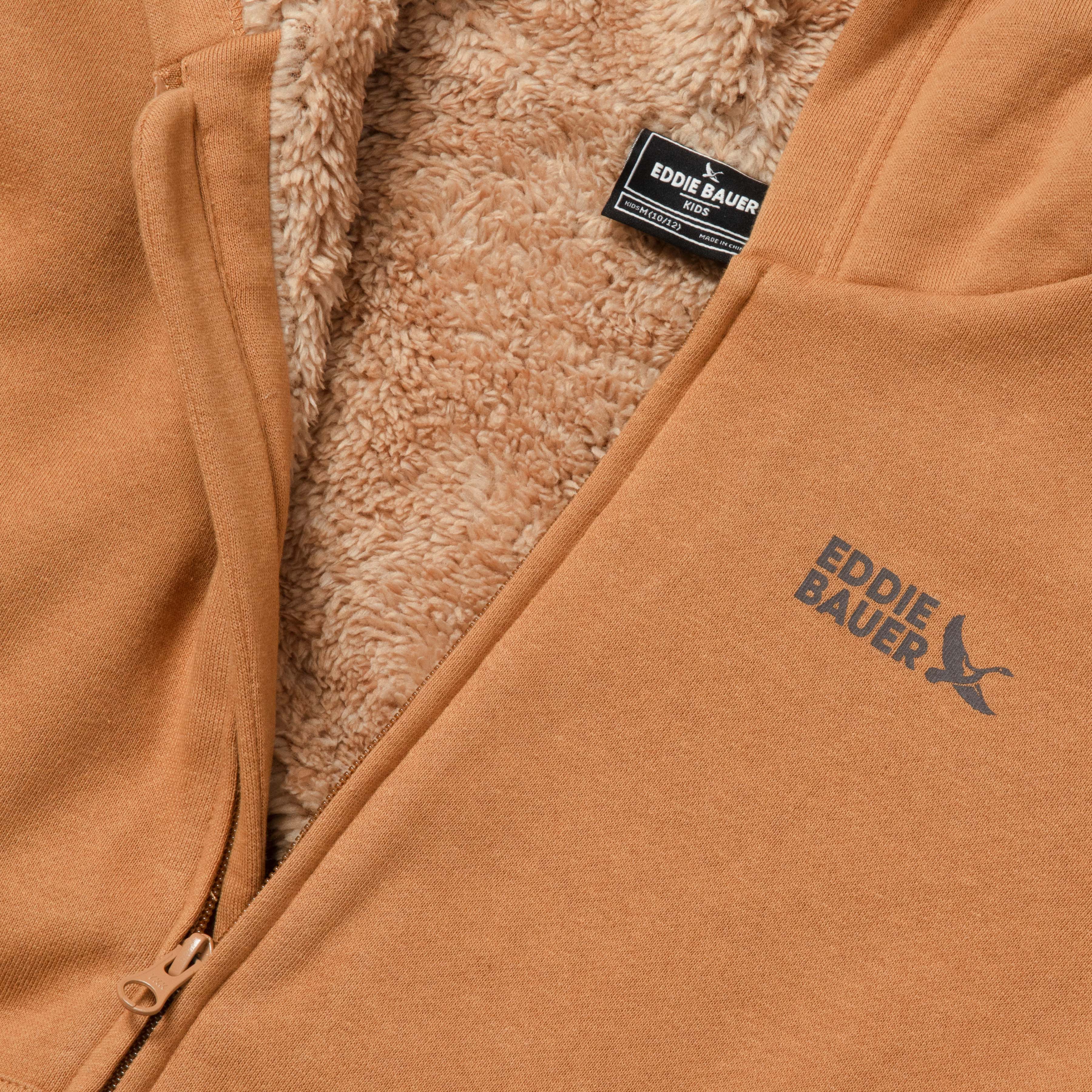Boys Camp Fleece Faux Shearling Hoodie