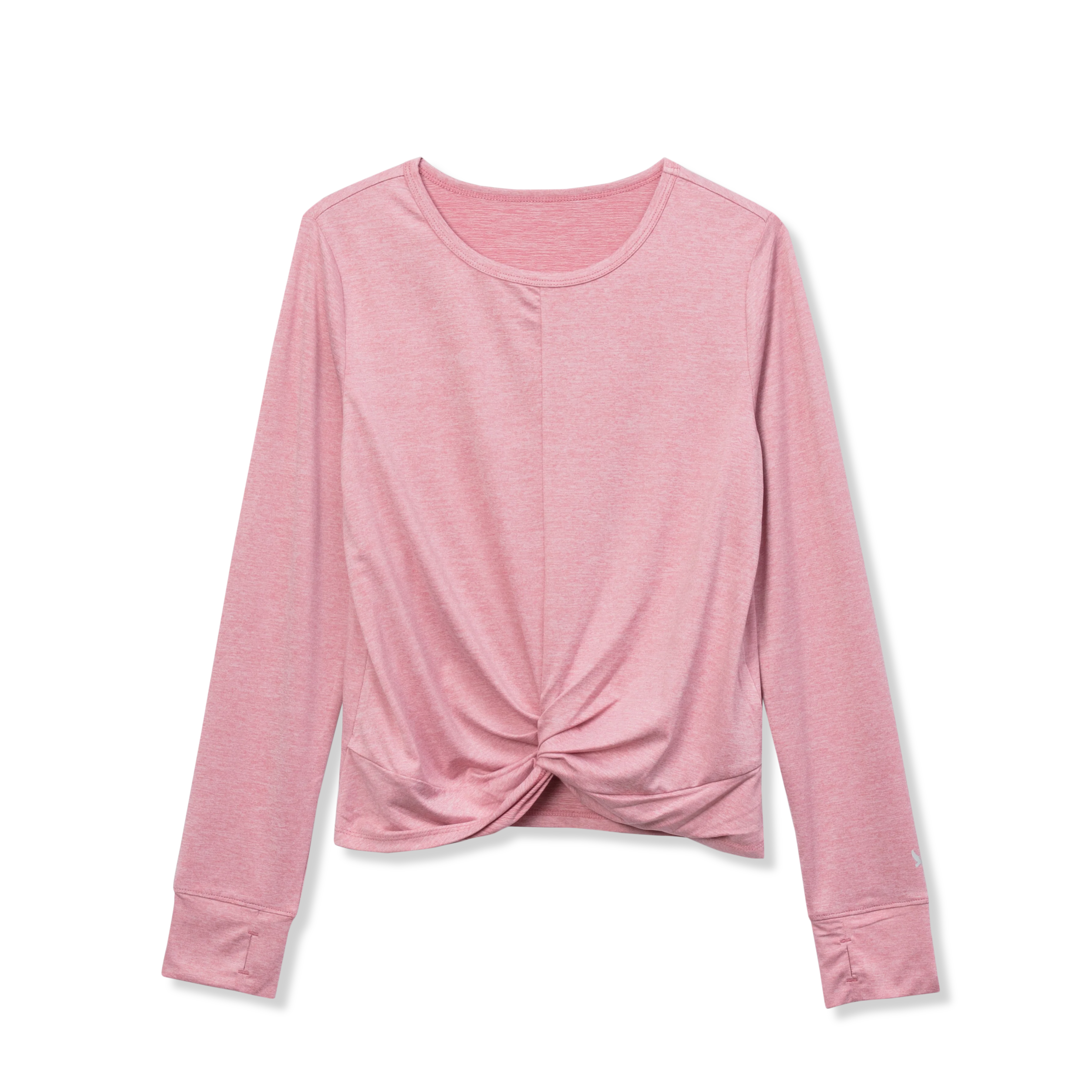 Girls Trail Twist Front LS Top