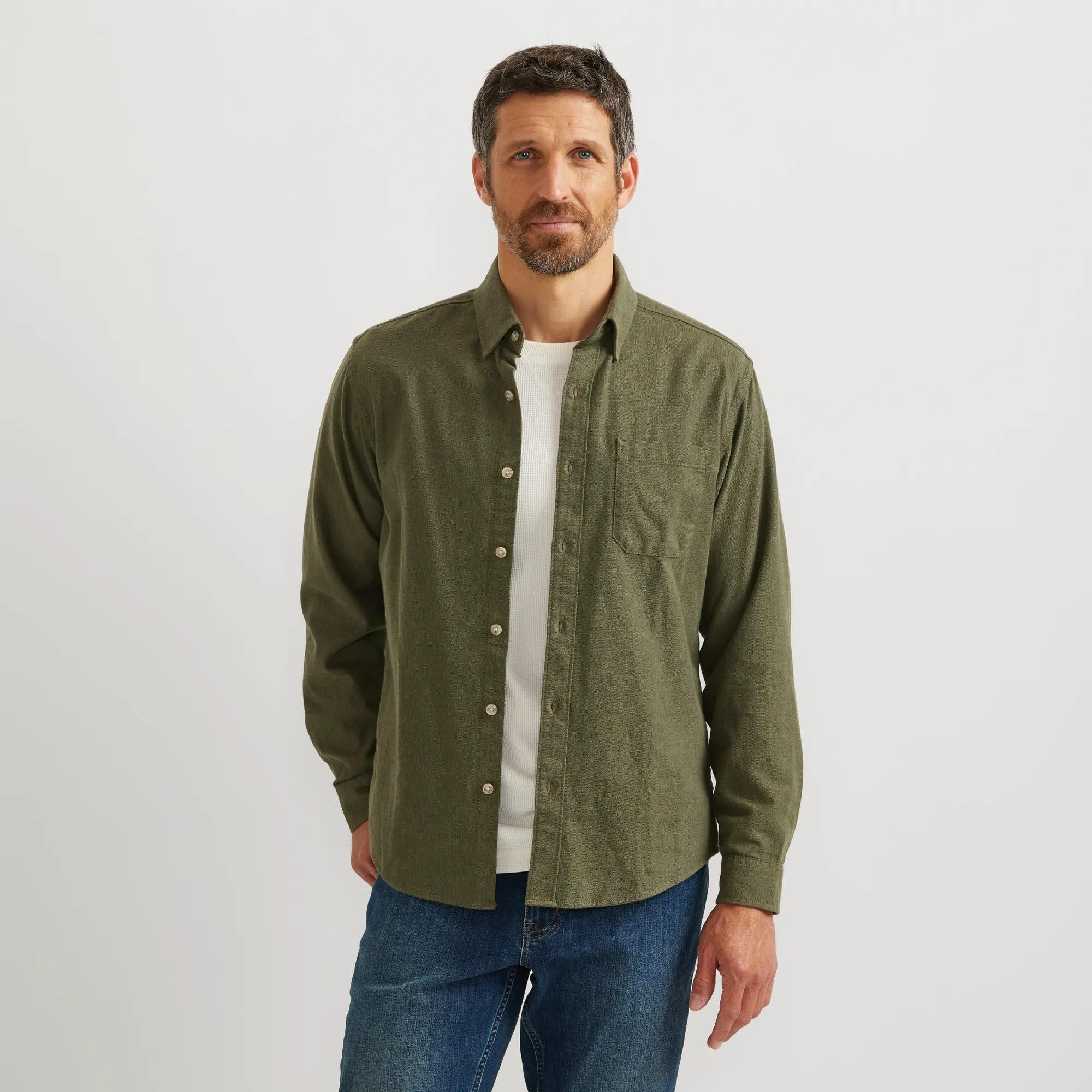 20760-men-s-eddie-s-favorite-flannel-classic-fit-shirt-solid-1.jpg Men's Eddie's Favorite Flannel Classic Fit Shirt - Solid