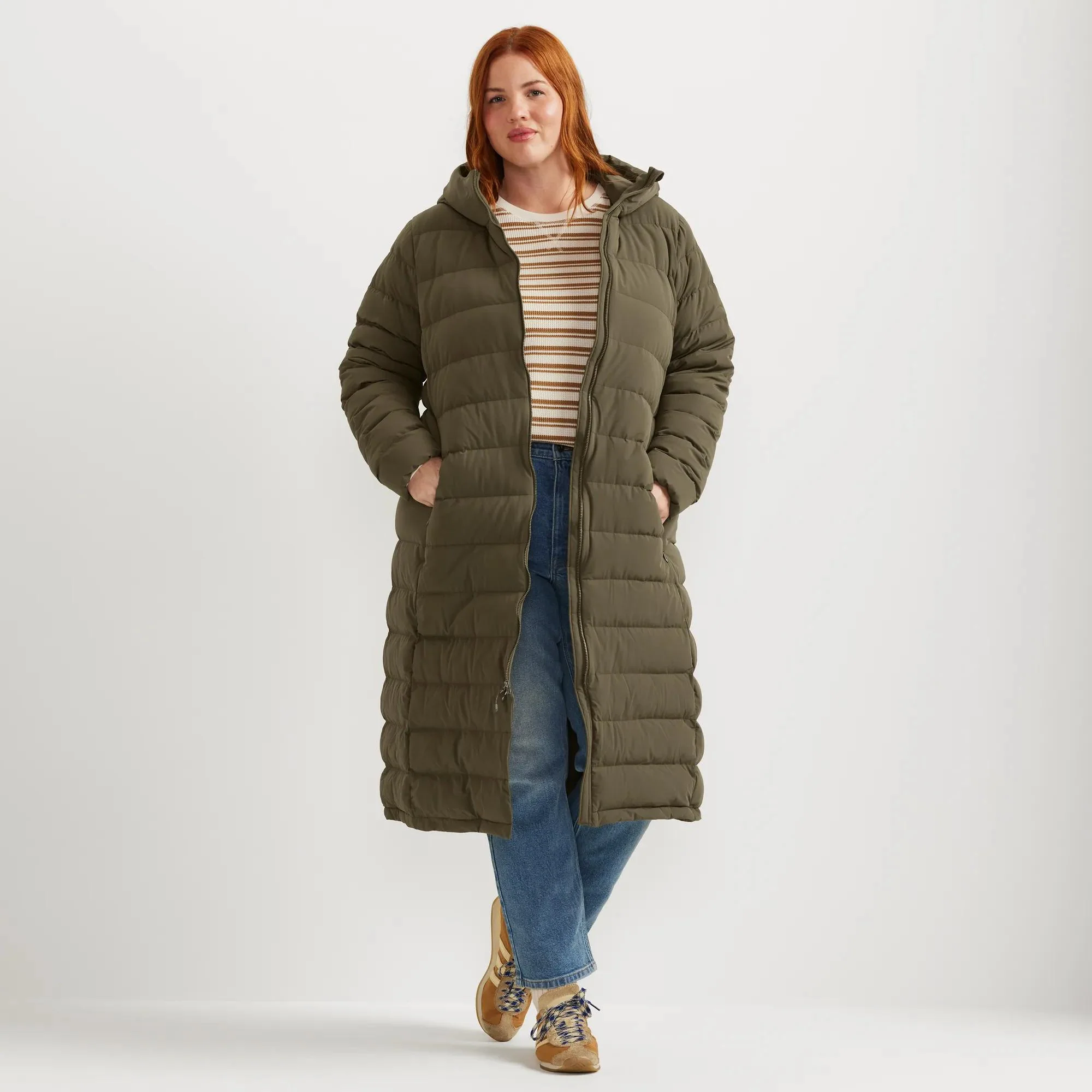 Women's EB Stretch Down Hooded Duffle Coat