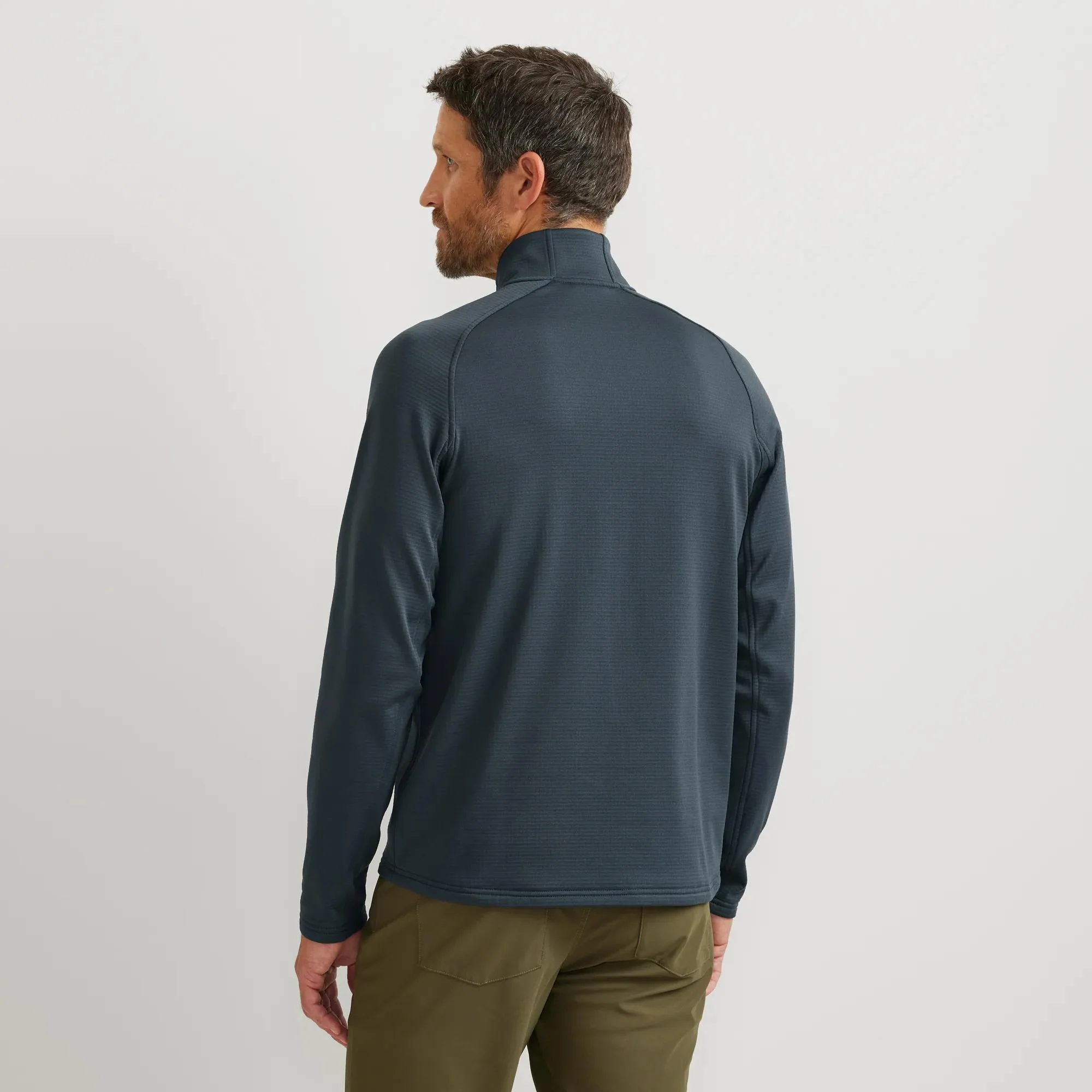 Men's High Route Grid Fleece-Lined 1/2-Zip Pullover
