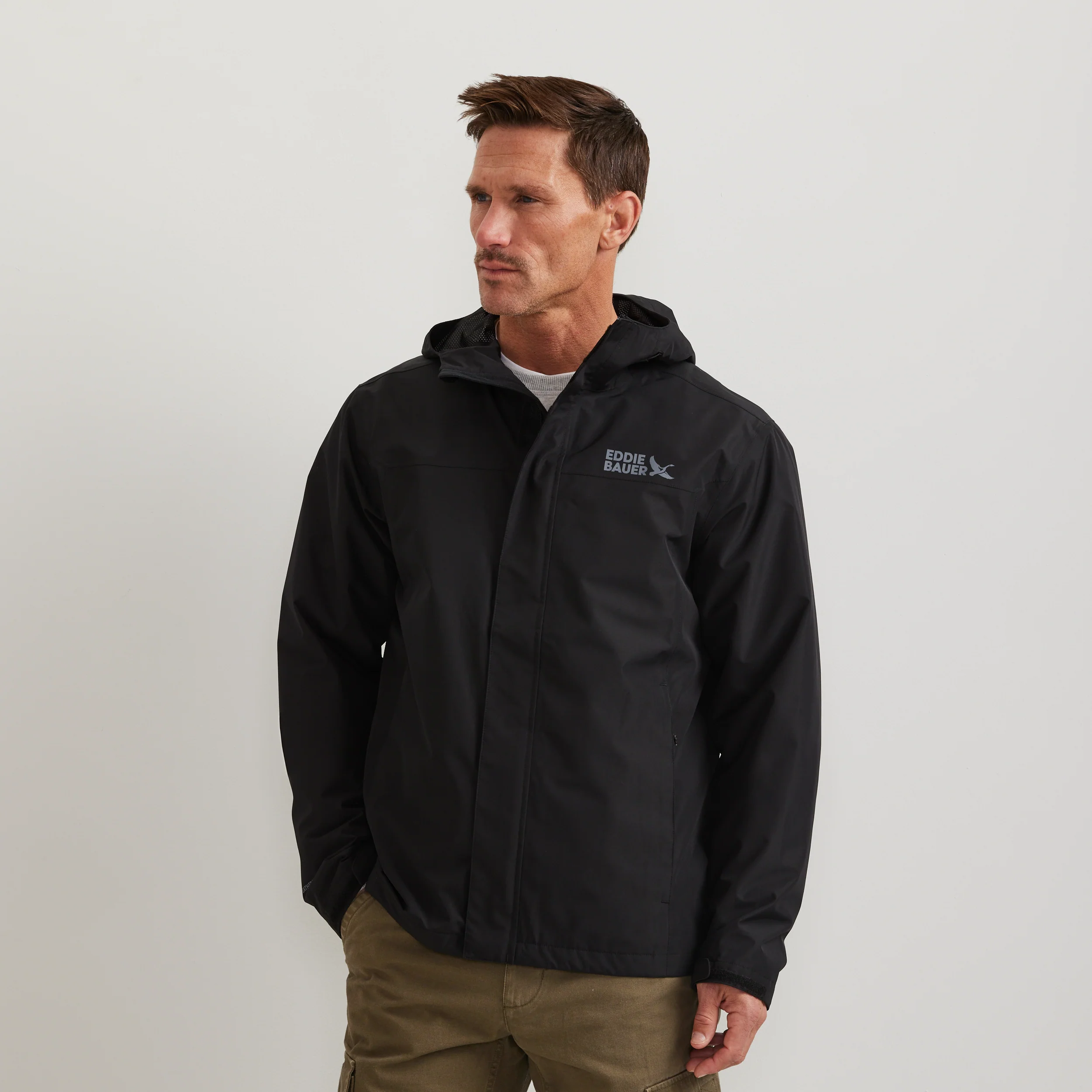 Men's Rain Trek Waterproof Packable Rain Jacket