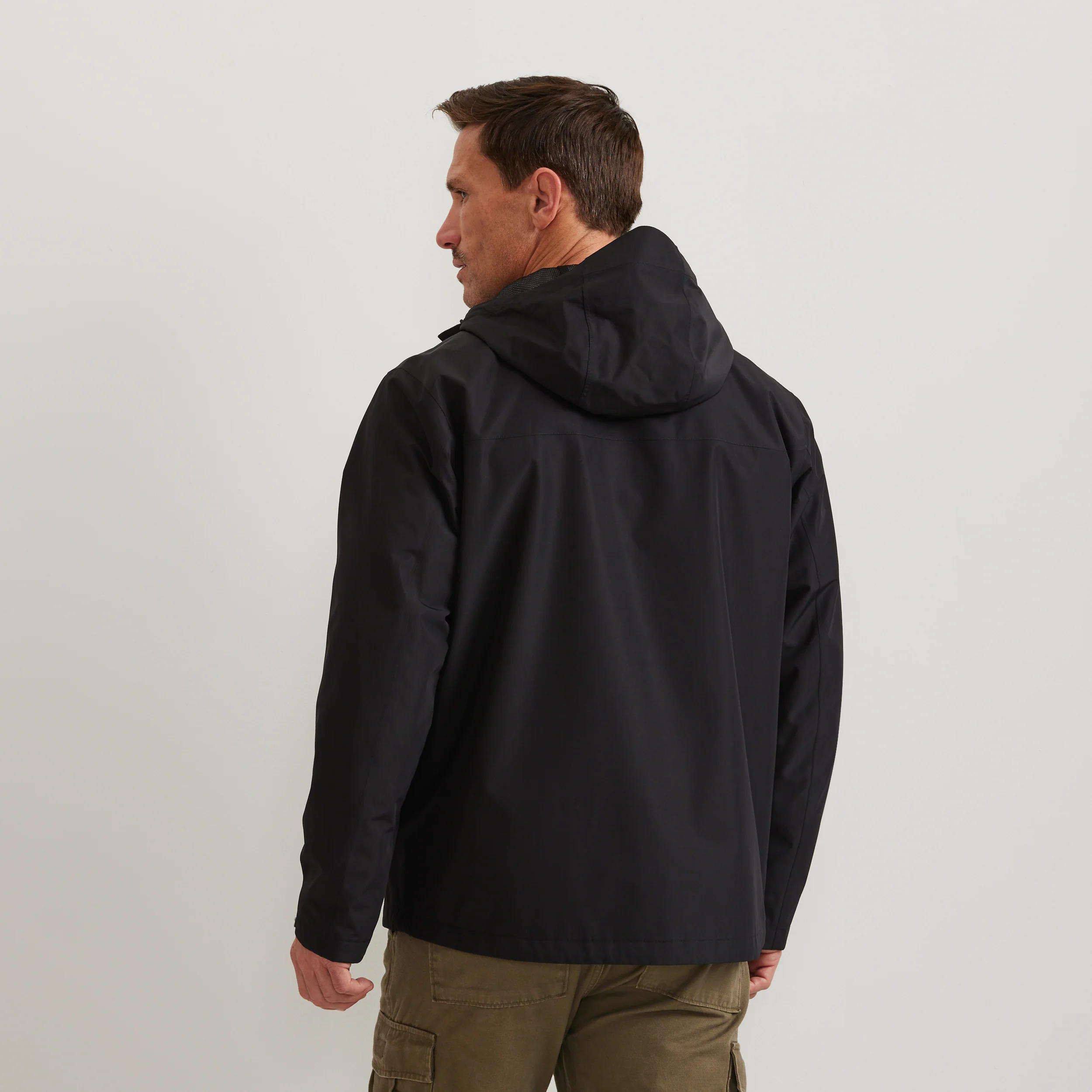 Men's Rain Trek Waterproof Packable Rain Jacket