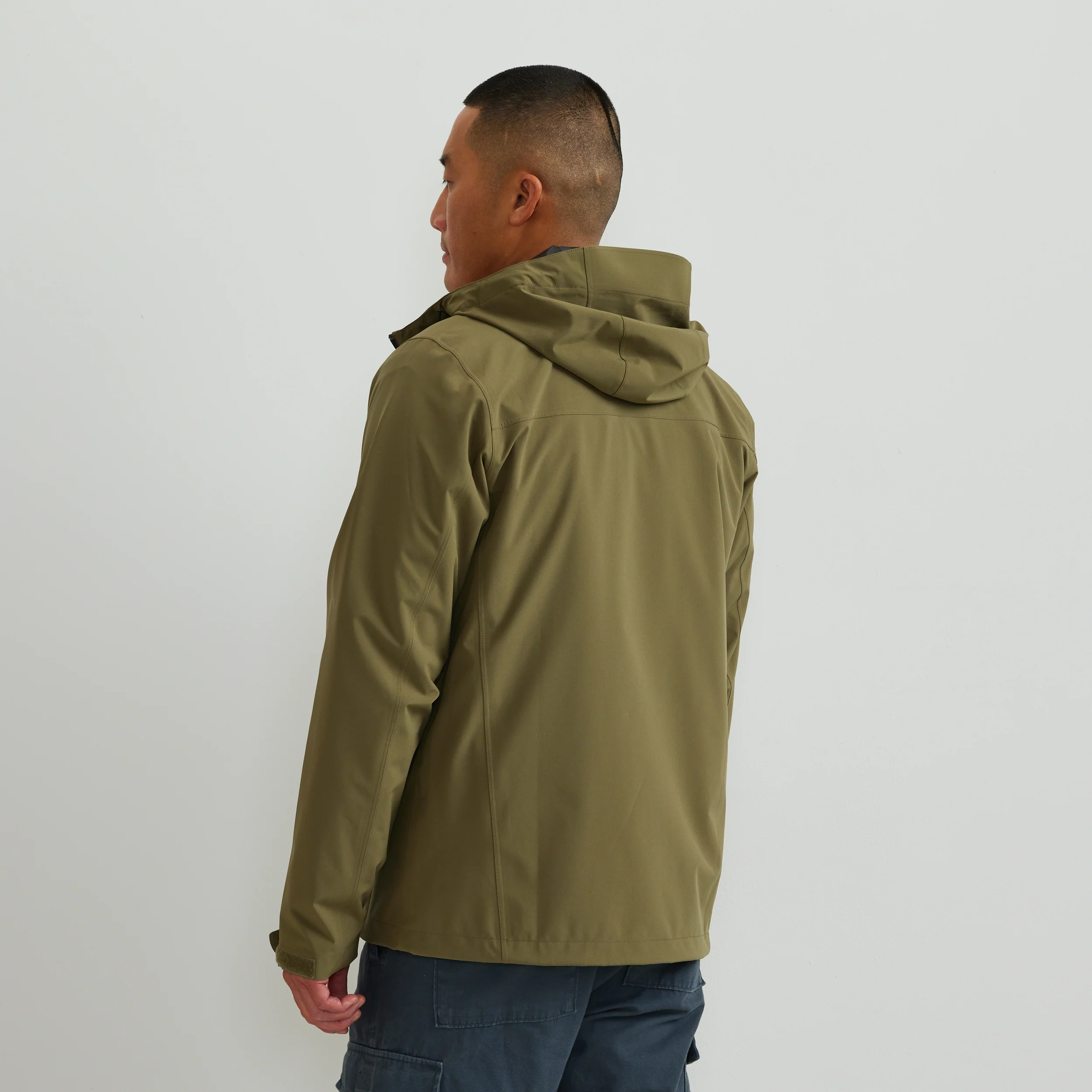 Men's Cloud Cap Waterproof Stretch Hooded Rain Jacket