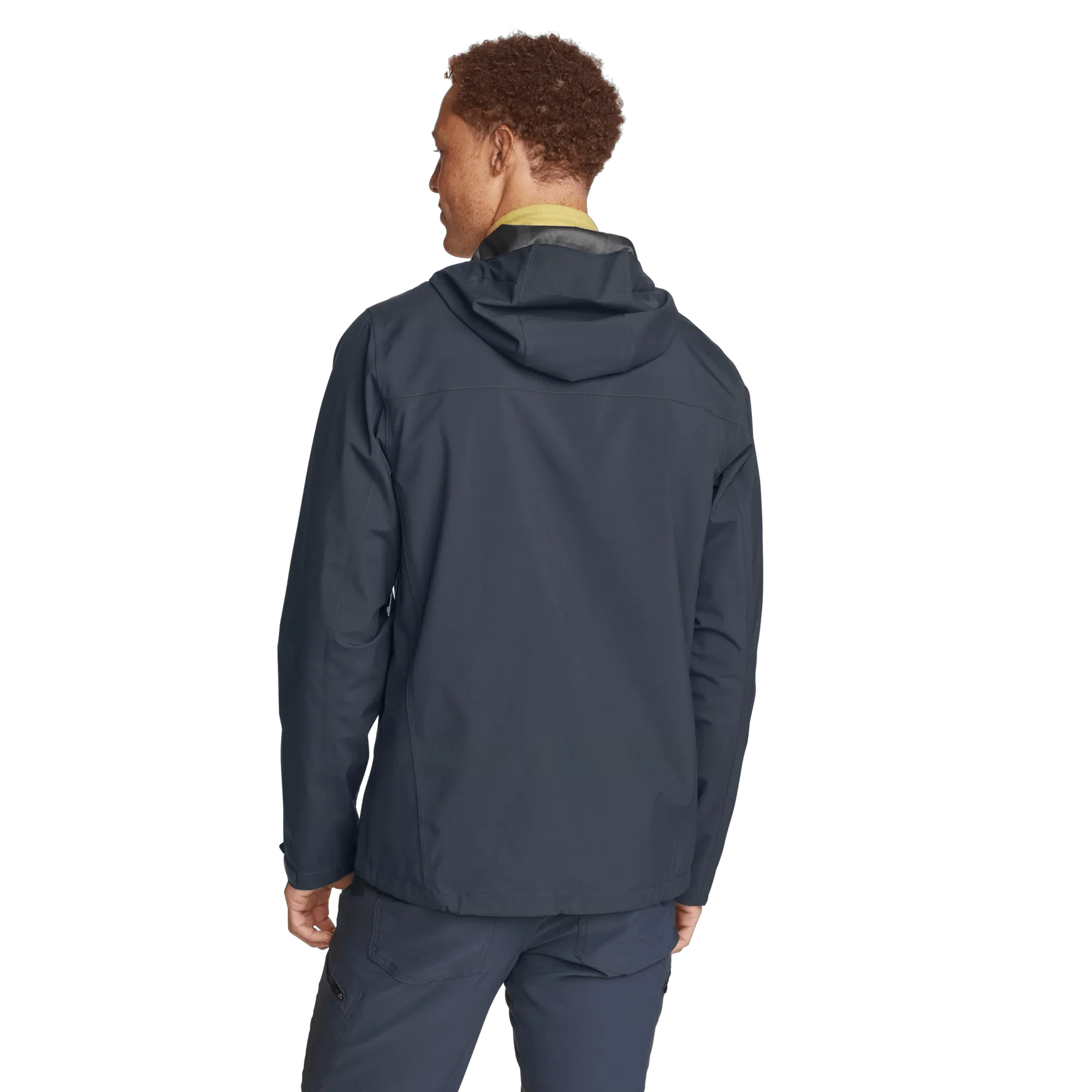 Men's Cloud Cap Waterproof Stretch Hooded Rain Jacket