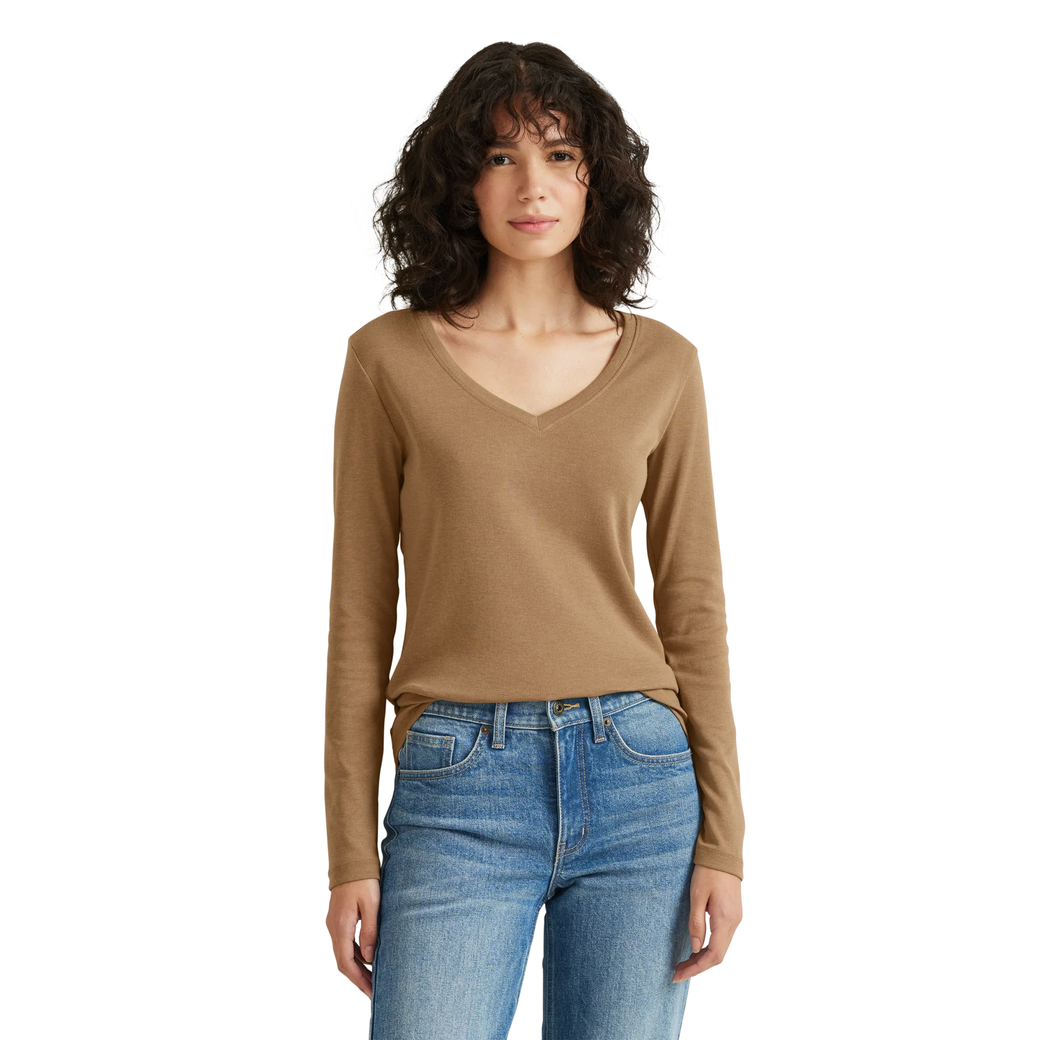Women's Fav Long-Sleeve V-Neck T-Shirt