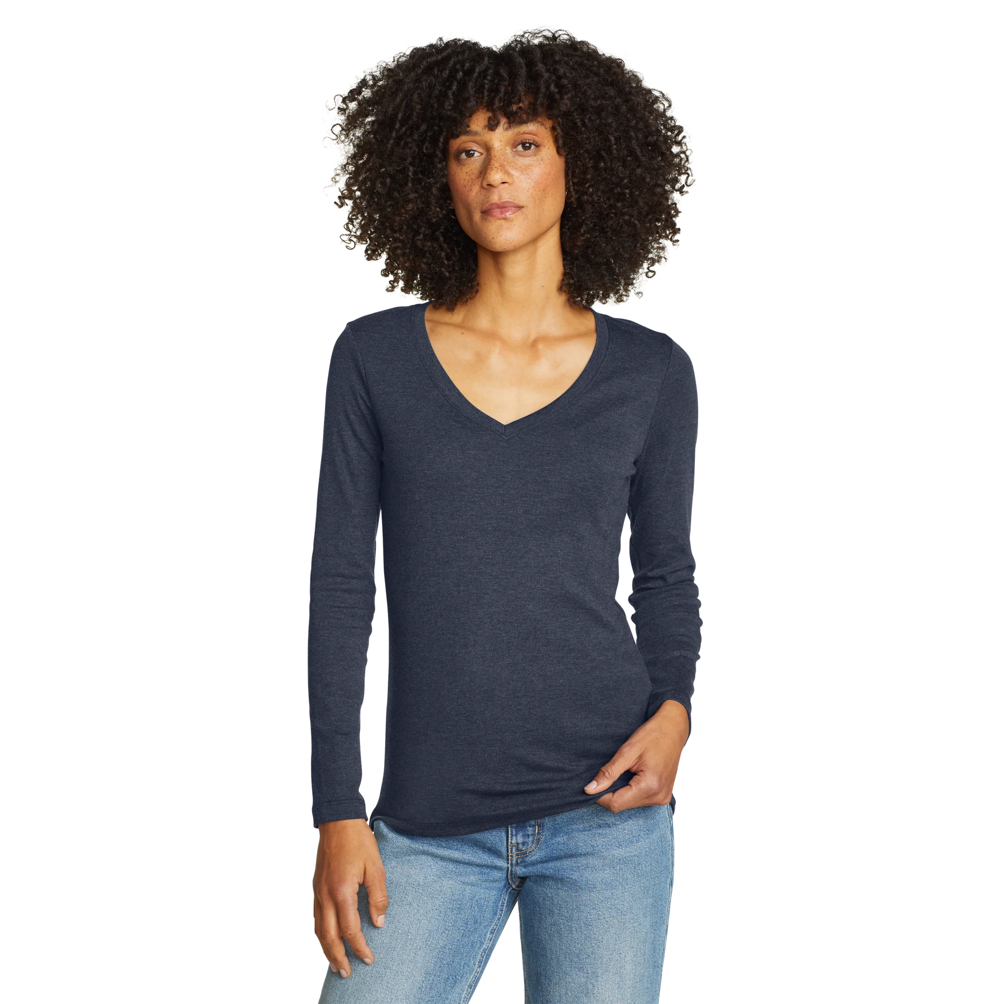 Women's Fav Long-Sleeve V-Neck T-Shirt
