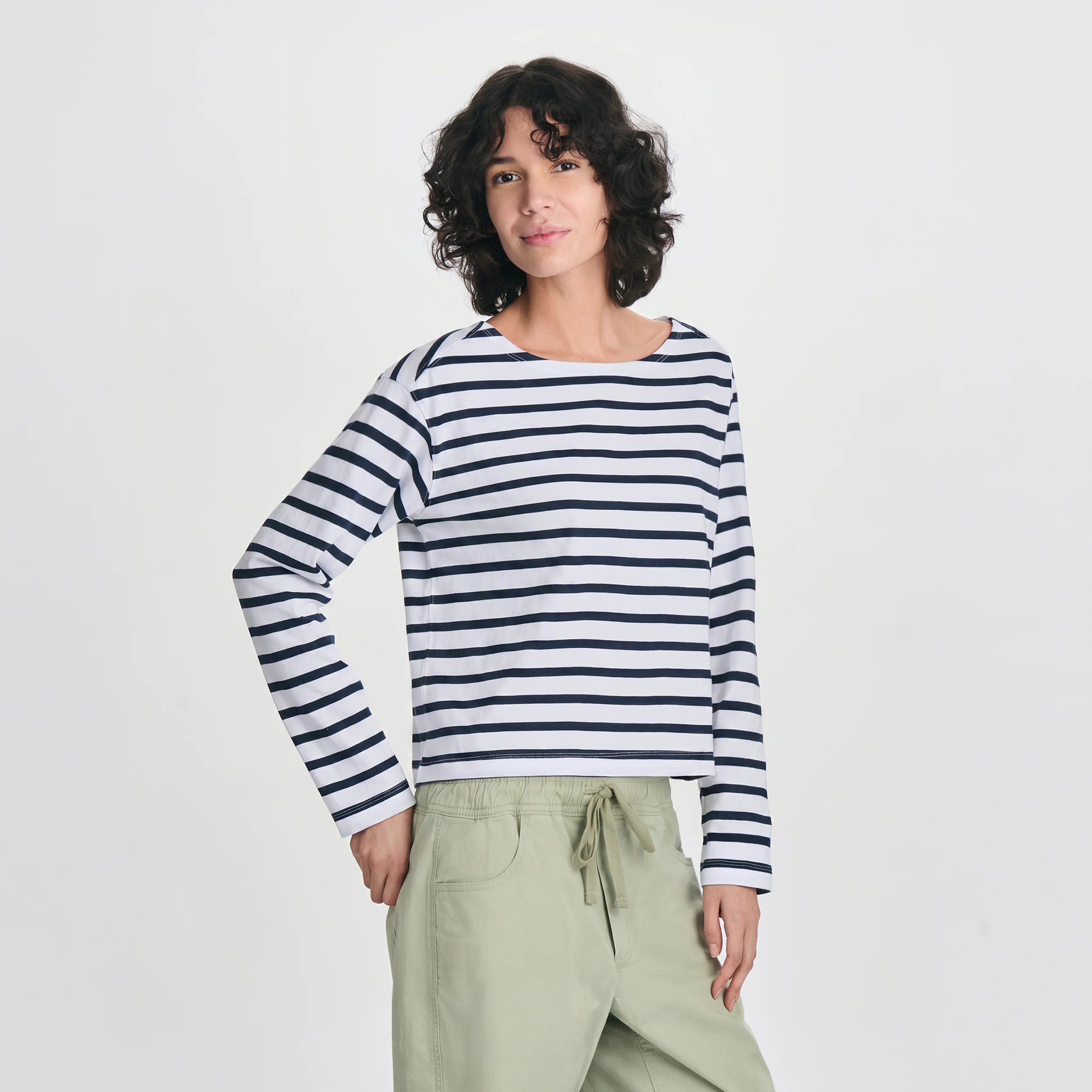 Women's Sailor Bateau Neck T-Shirt