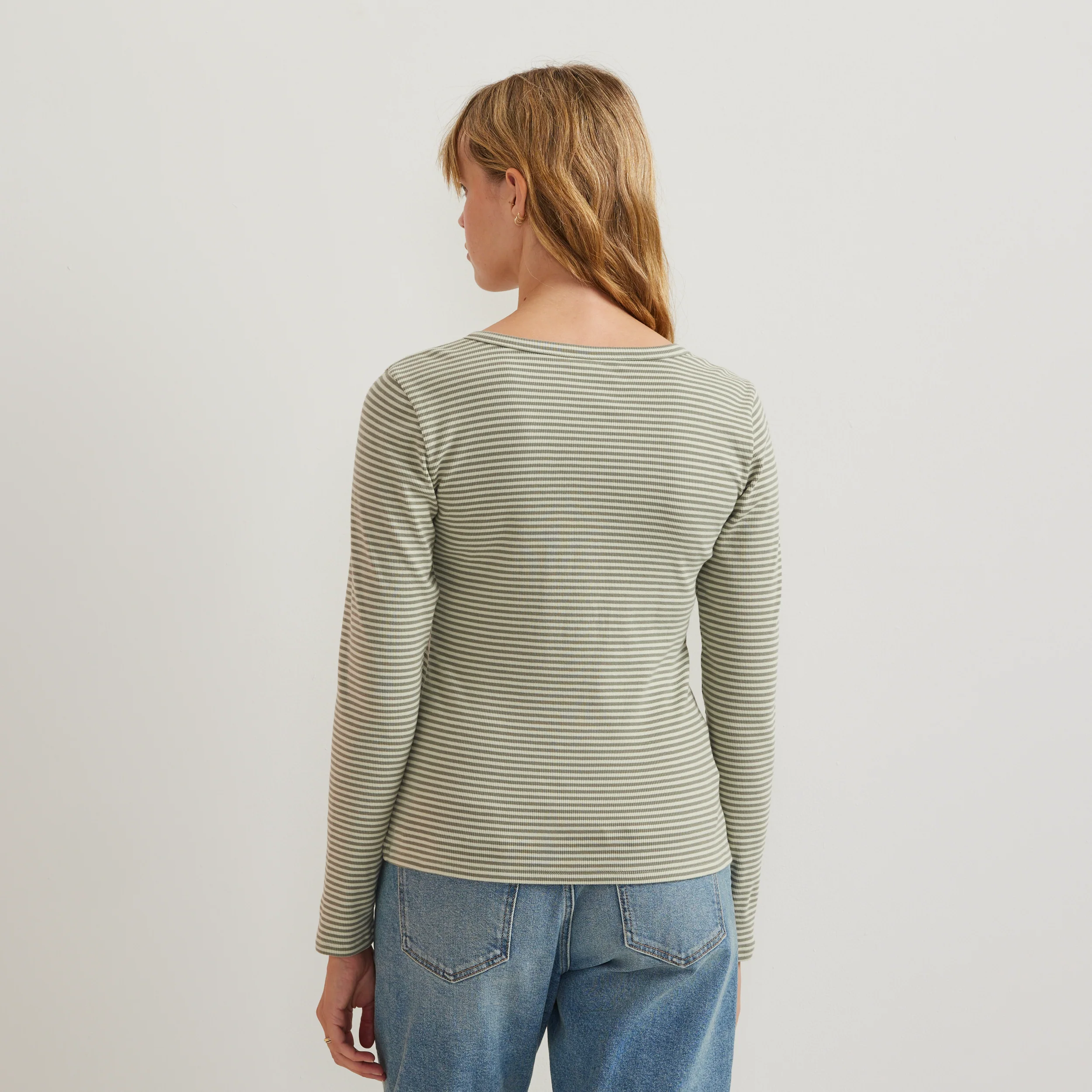 4875-women-s-long-sleeve-ribbed-henley-t-shirt-stripe-5.webp Women's Long-Sleeve Ribbed Henley T-Shirt - Stripe