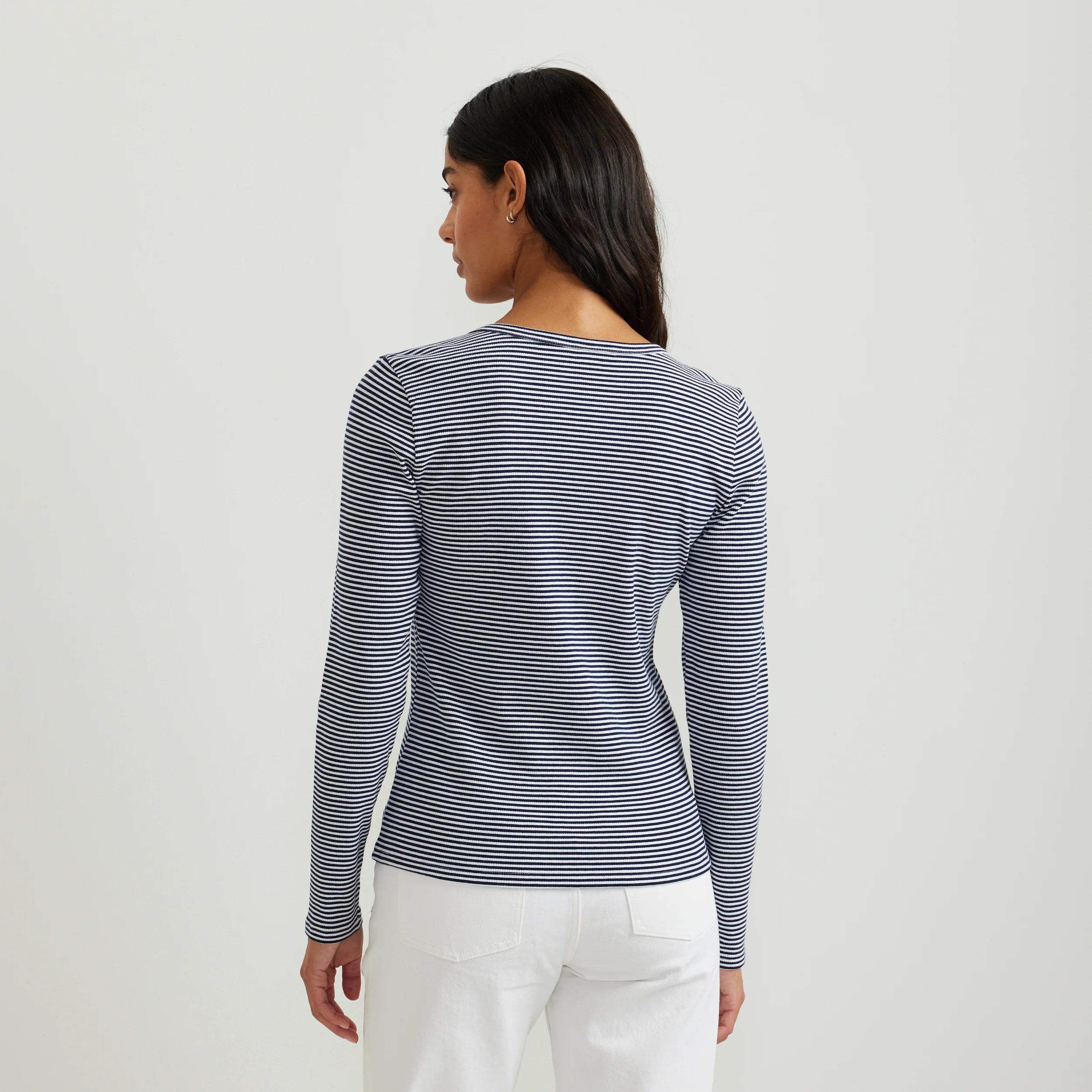 4875-women-s-long-sleeve-ribbed-henley-t-shirt-stripe-6.webp Women's Long-Sleeve Ribbed Henley T-Shirt - Stripe