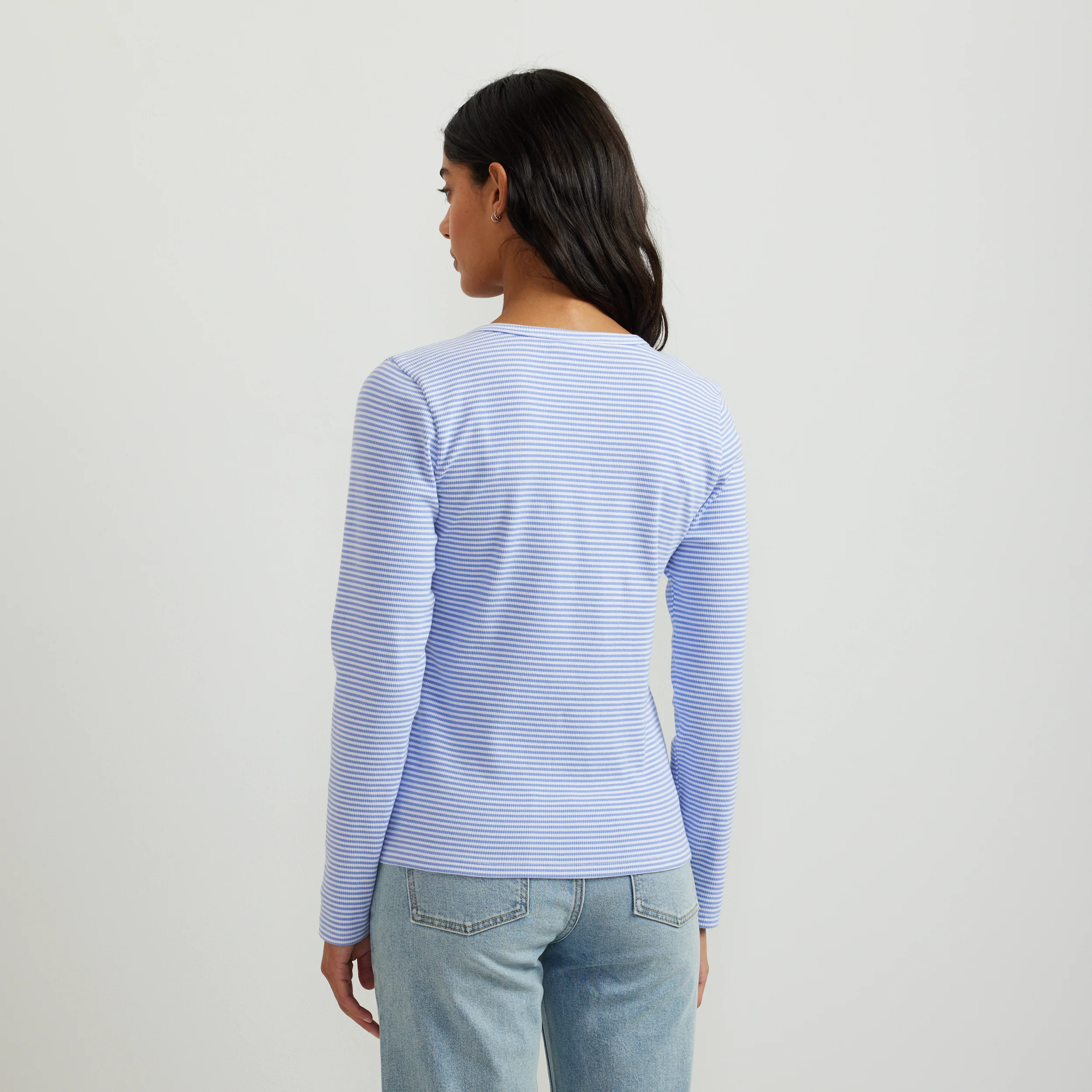 4875-women-s-long-sleeve-ribbed-henley-t-shirt-stripe-7.webp Women's Long-Sleeve Ribbed Henley T-Shirt - Stripe