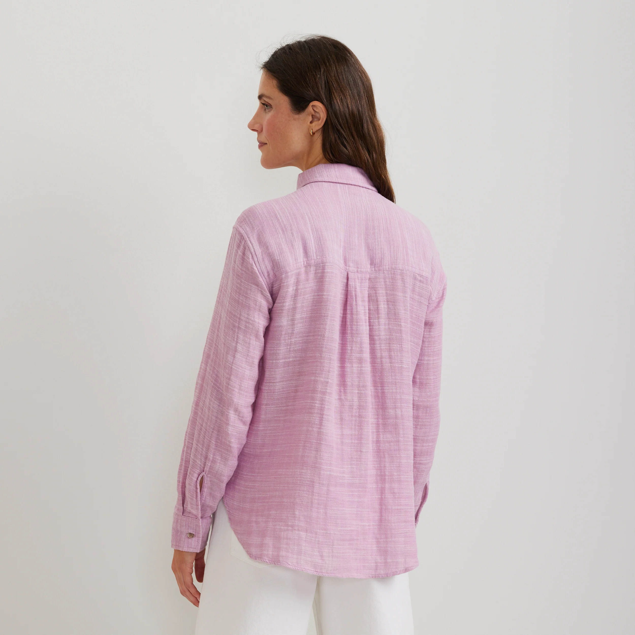 Women's Cotton Slub Long-Sleeve Shirt