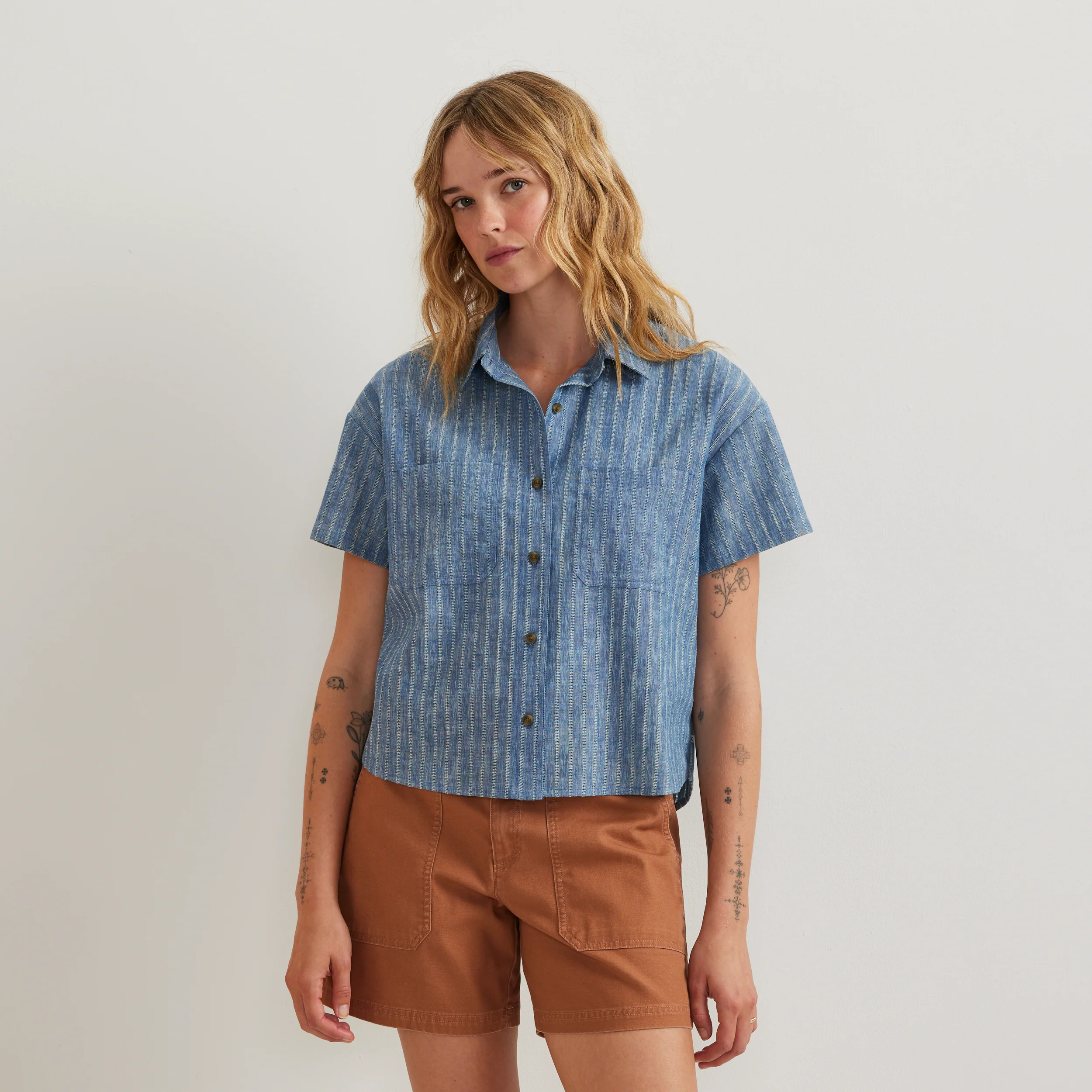 6077-women-s-destination-utility-shirt-stripe-1.webp Women's Destination Utility Shirt - Stripe