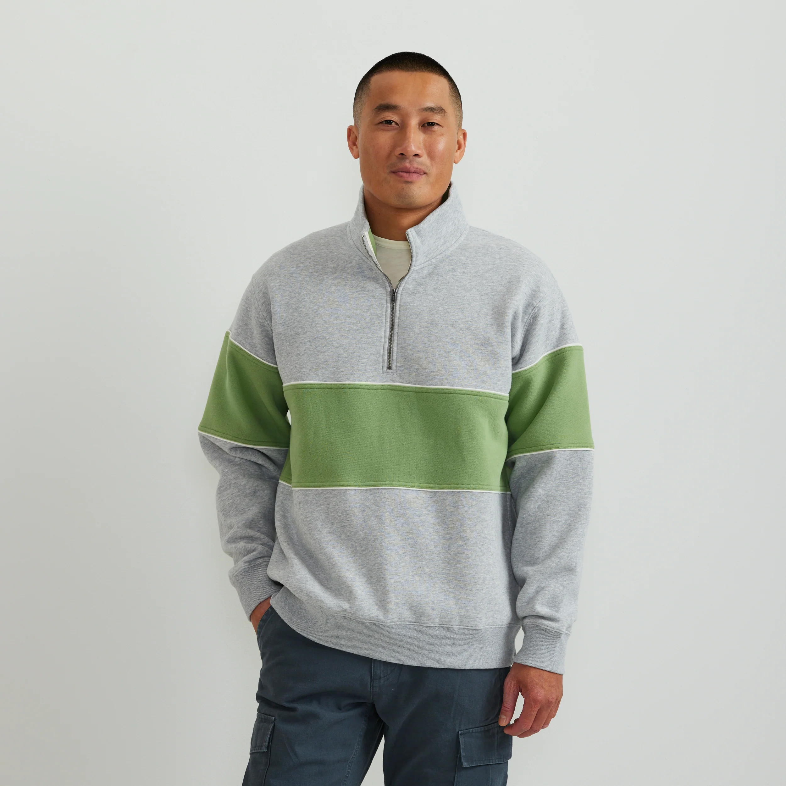 Men's Vintage Soft 1/4-Zip - Stripe