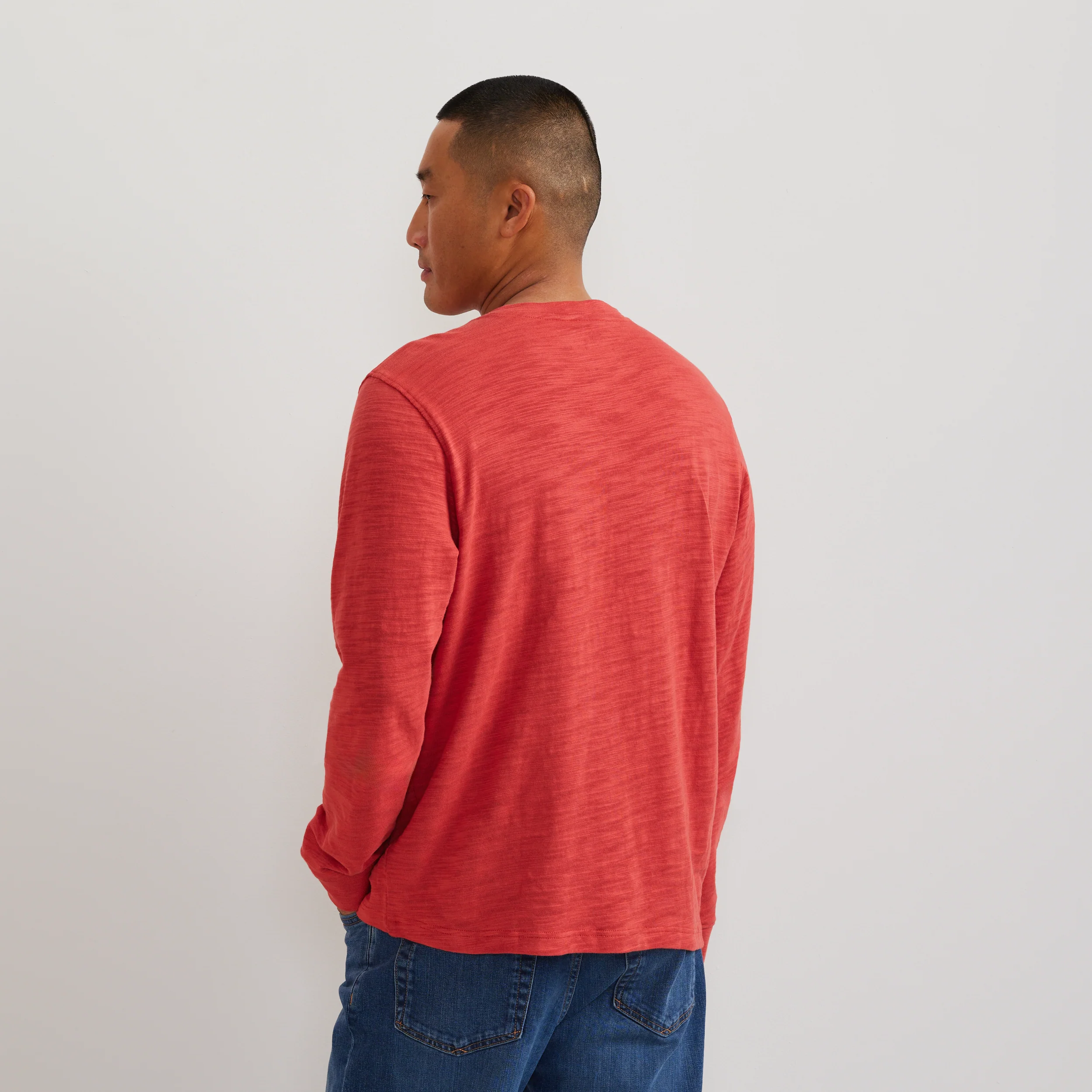 Men's Slub Jersey Henley