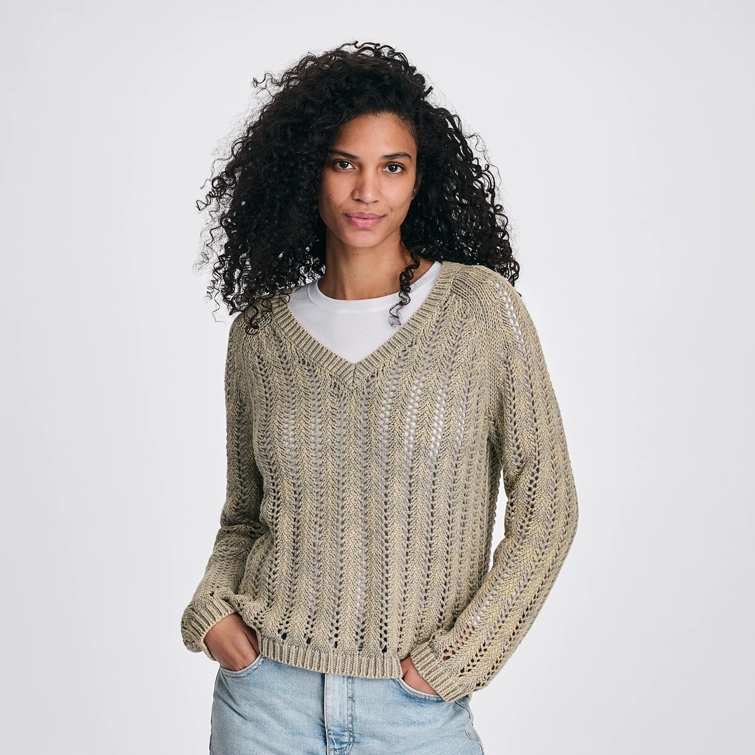 Women's Pointelle Pullover