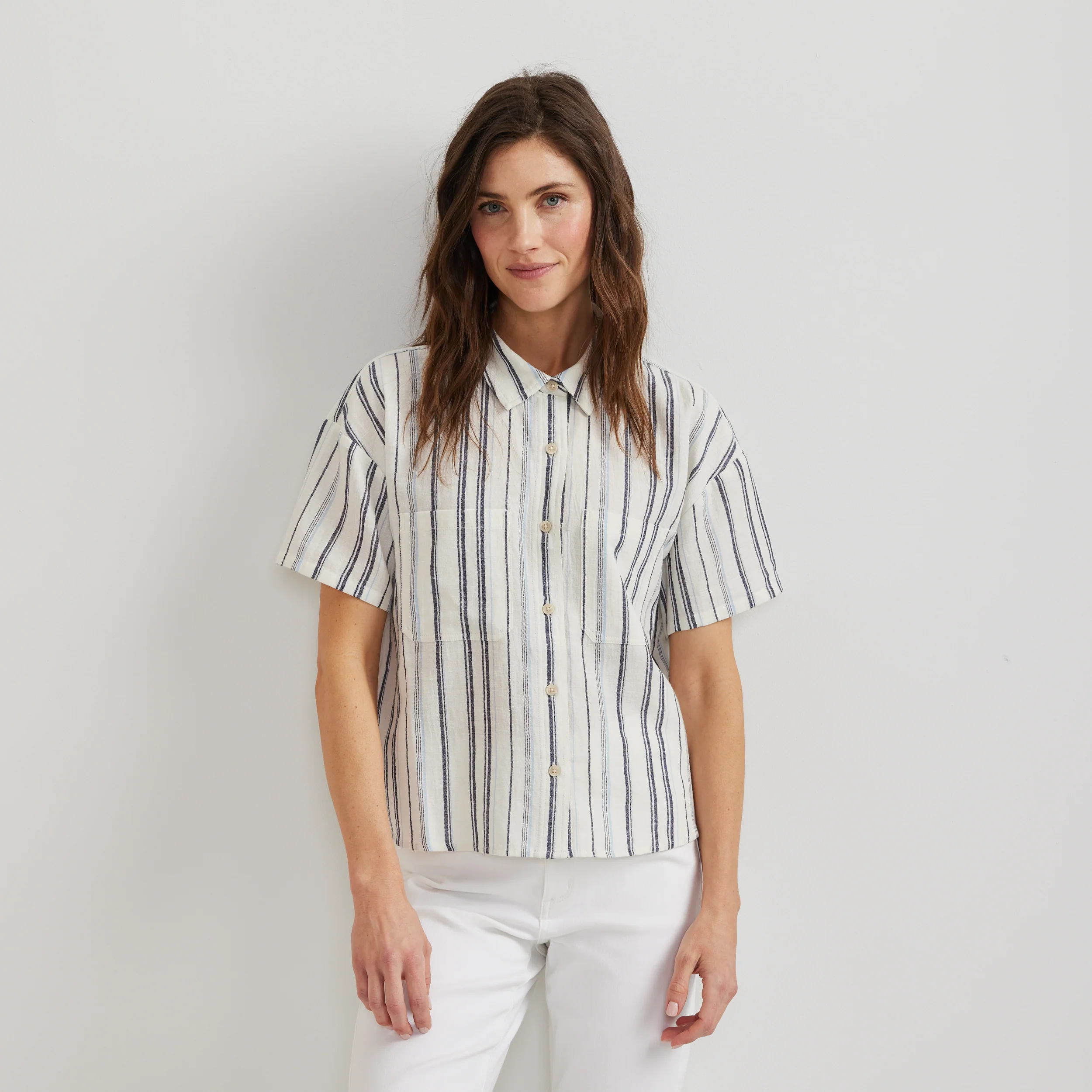 6379-women-s-destination-utility-shirt-crinkle-stripe-1.webp Women's Destination Utility Shirt - Crinkle Stripe