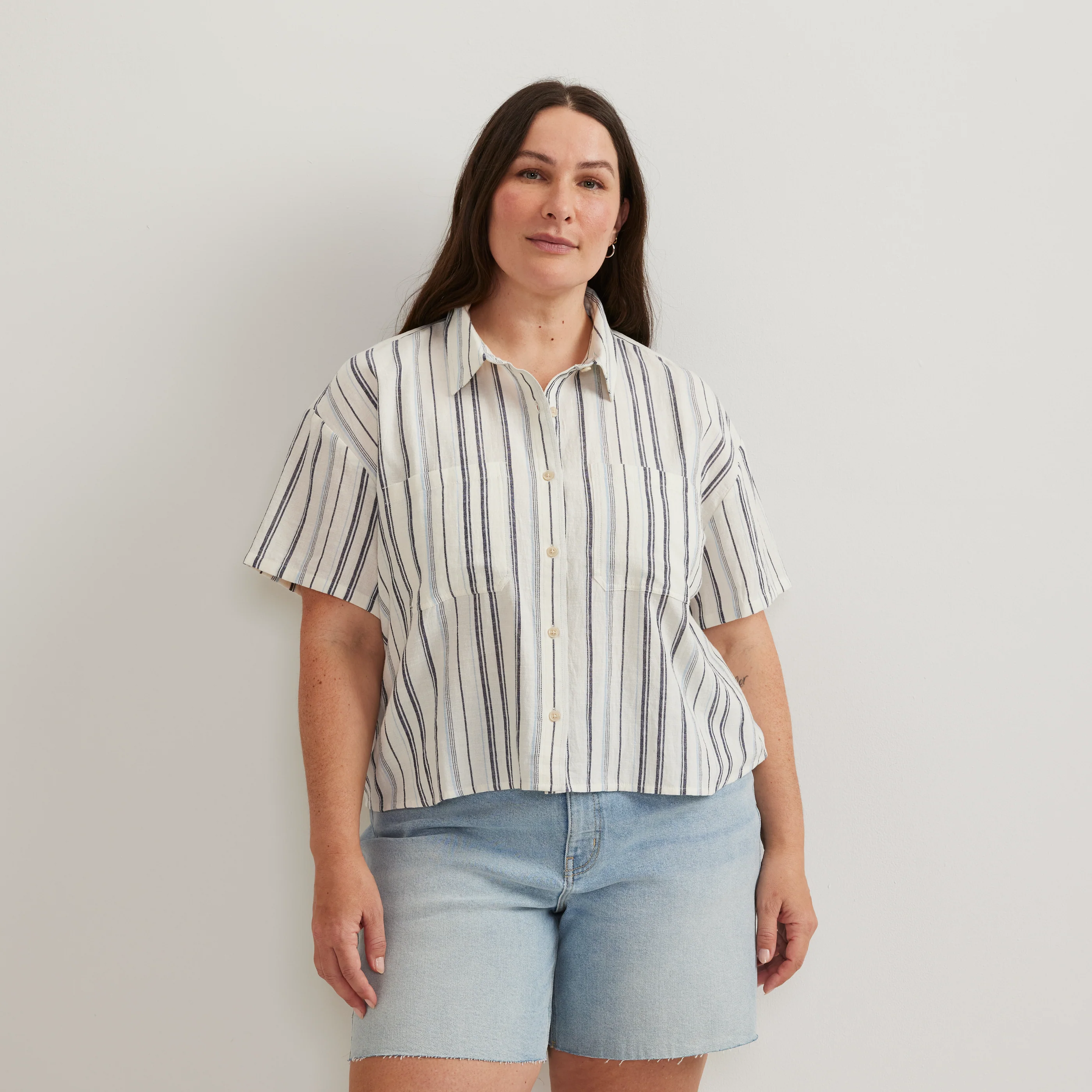 Women's Destination Utility Shirt - Crinkle Stripe