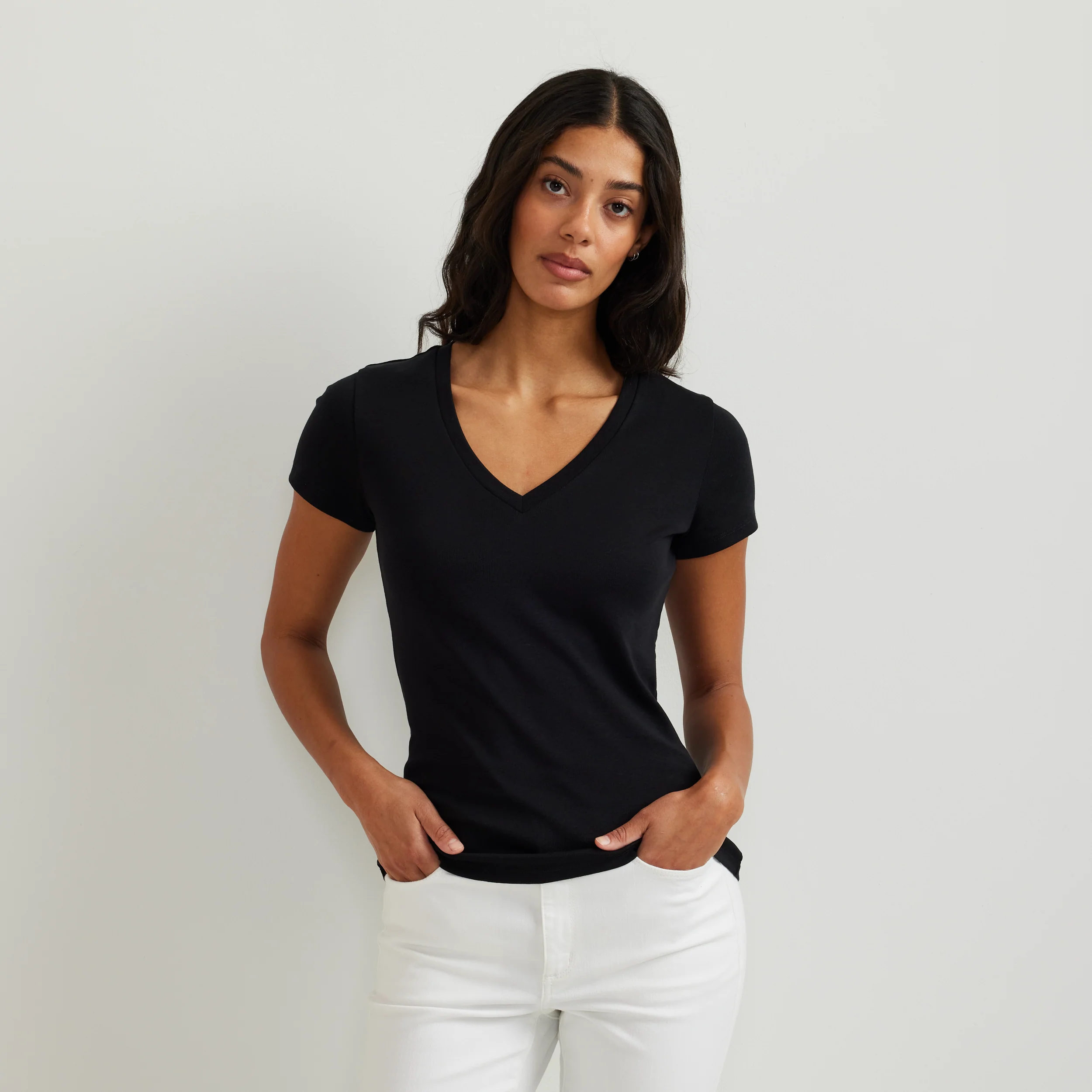 Women's Everyday Short-Sleeve V-Neck T-Shirt