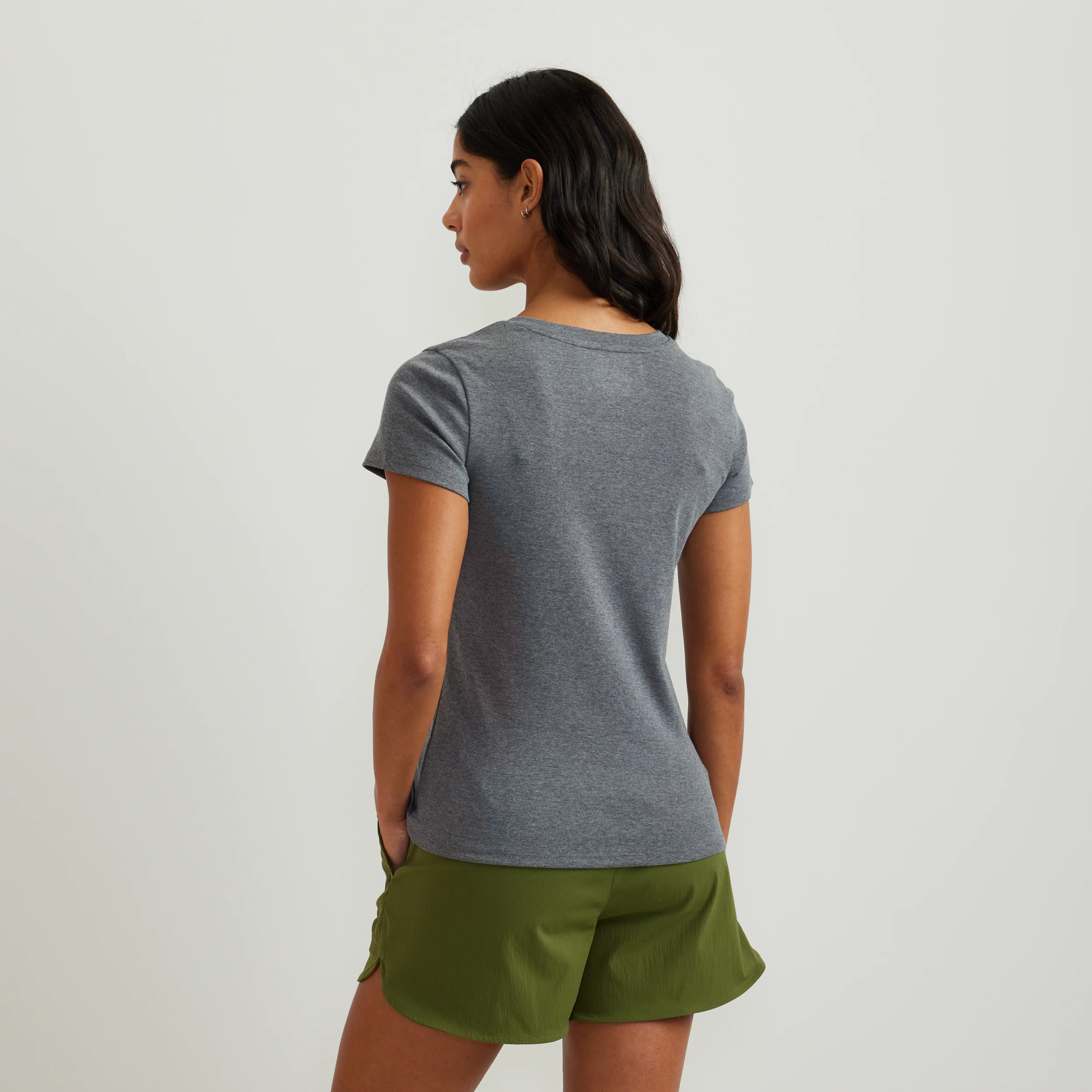 Women's Everyday Short-Sleeve V-Neck T-Shirt