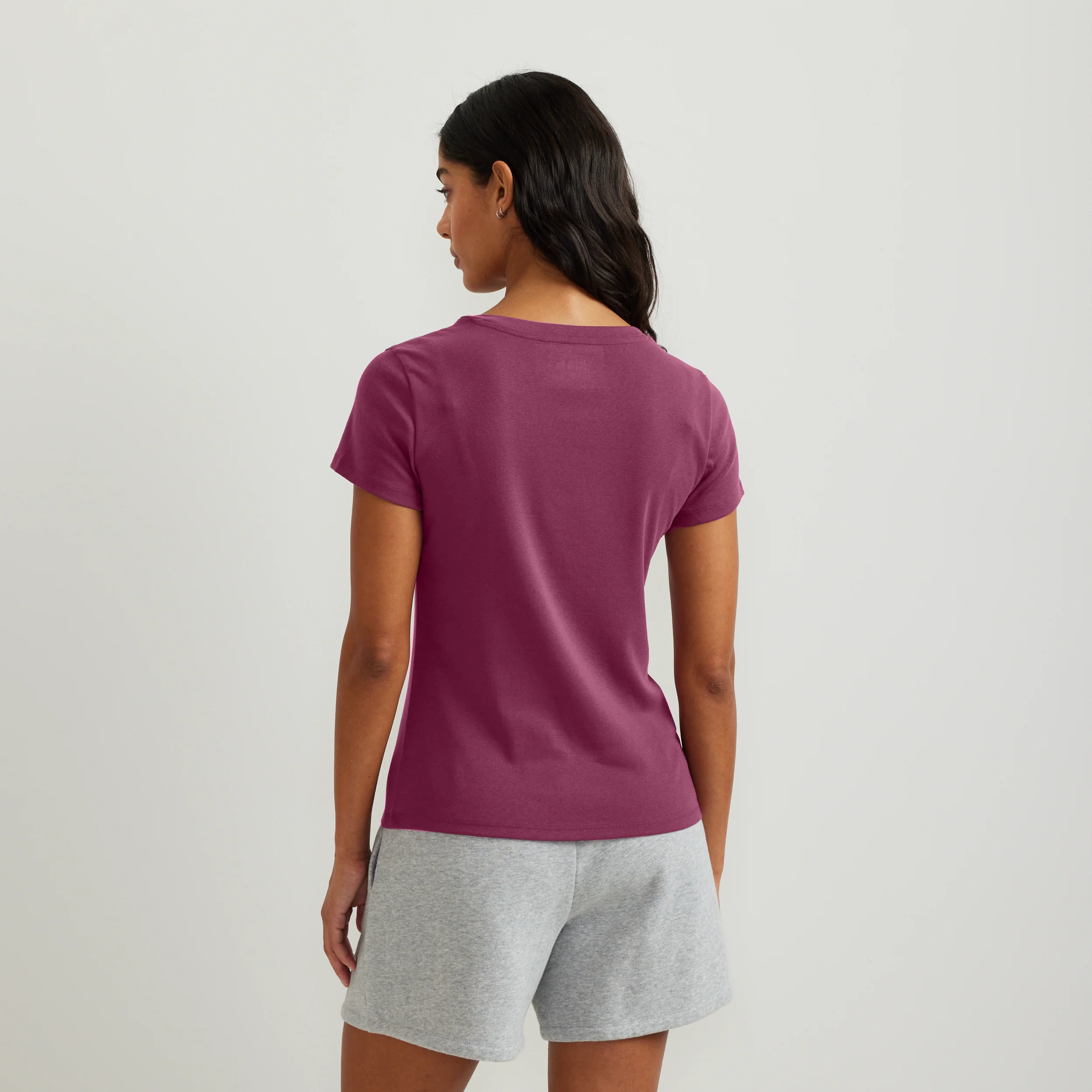 Women's Everyday Short-Sleeve V-Neck T-Shirt