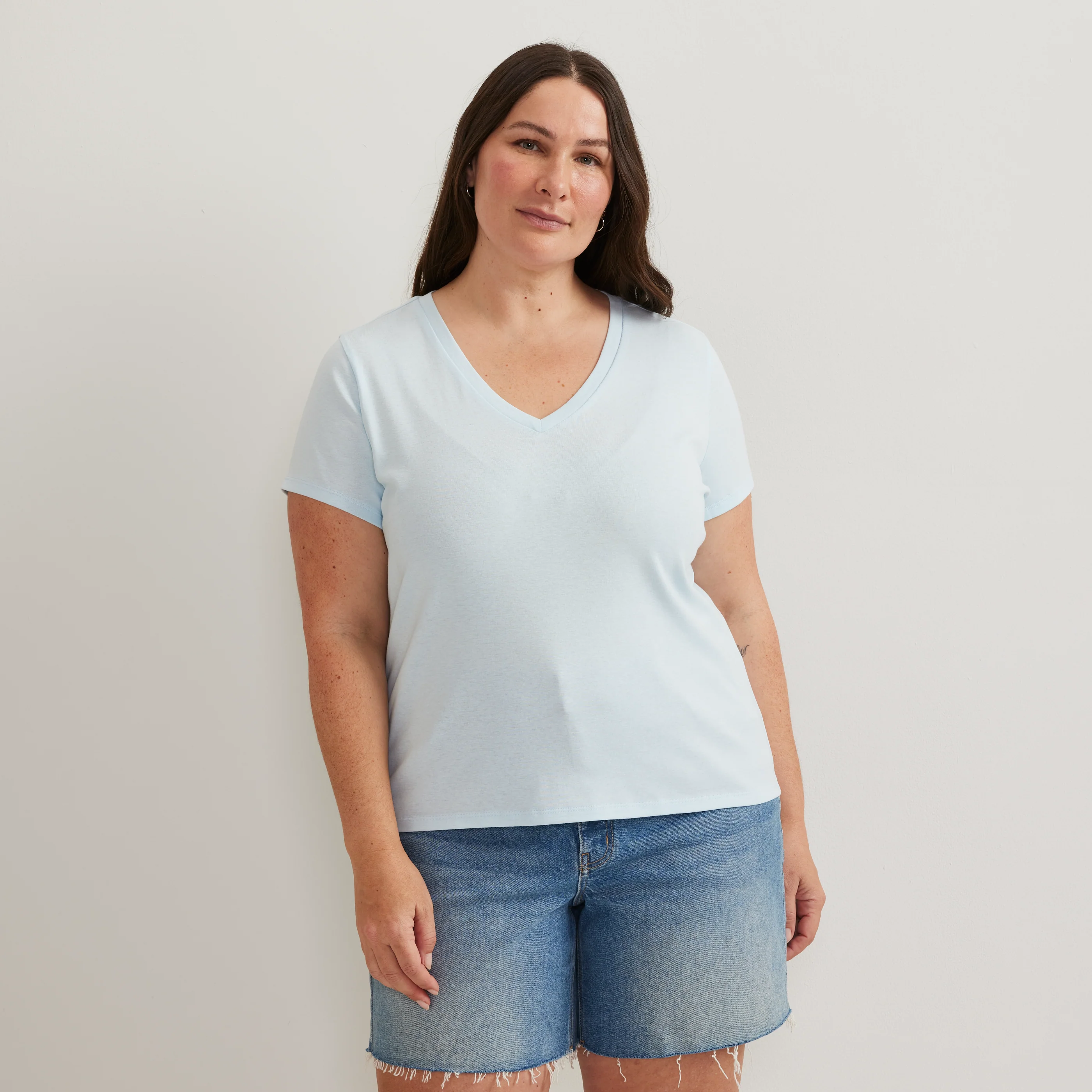 Women's Everyday Short-Sleeve V-Neck T-Shirt