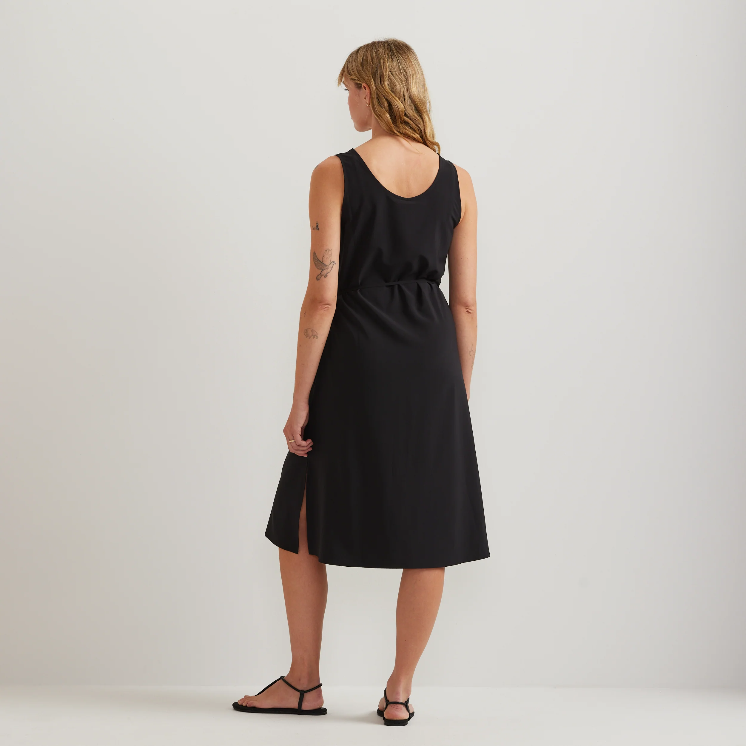 Women's Departure Tie Front Midi Dress