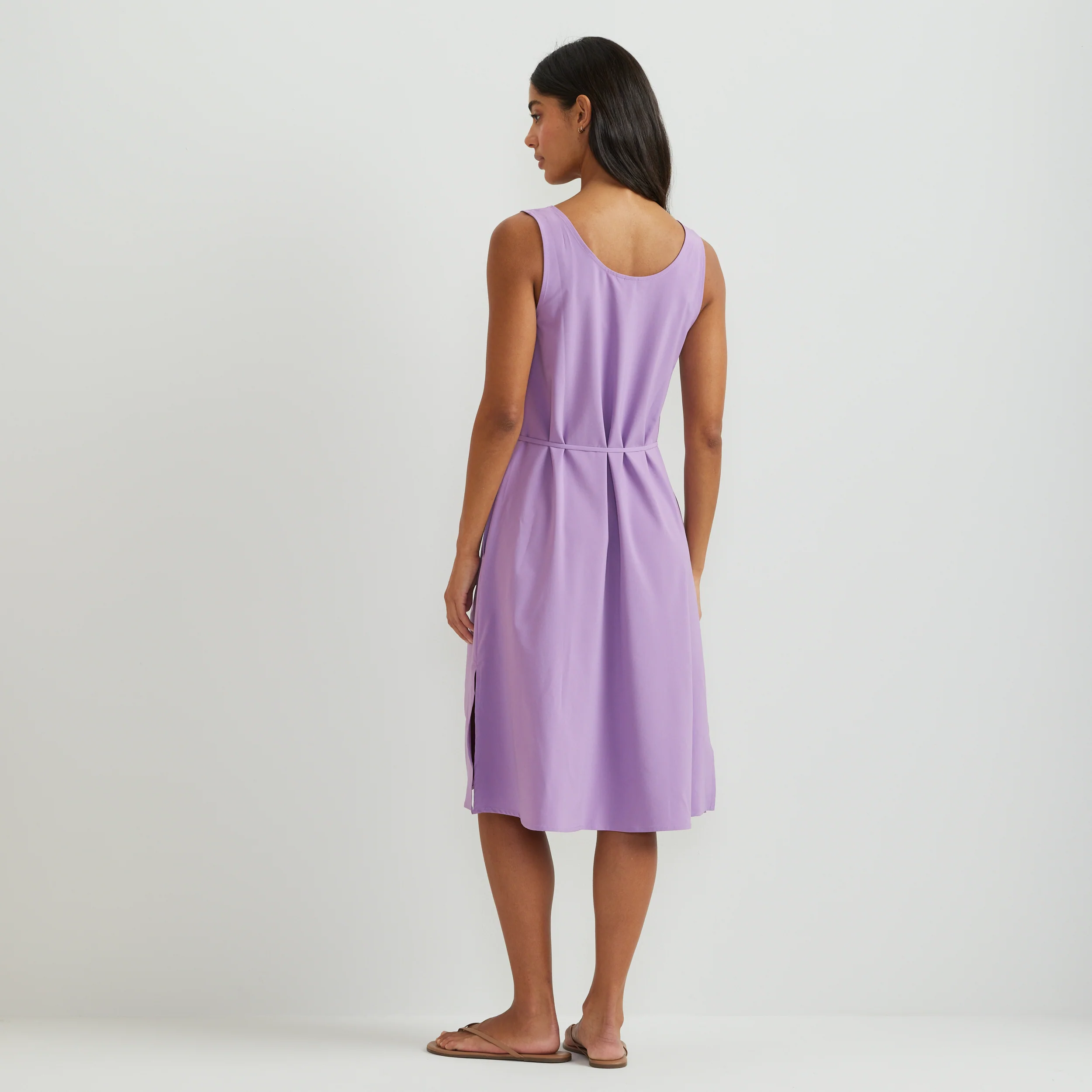 Women's Departure Tie Front Midi Dress