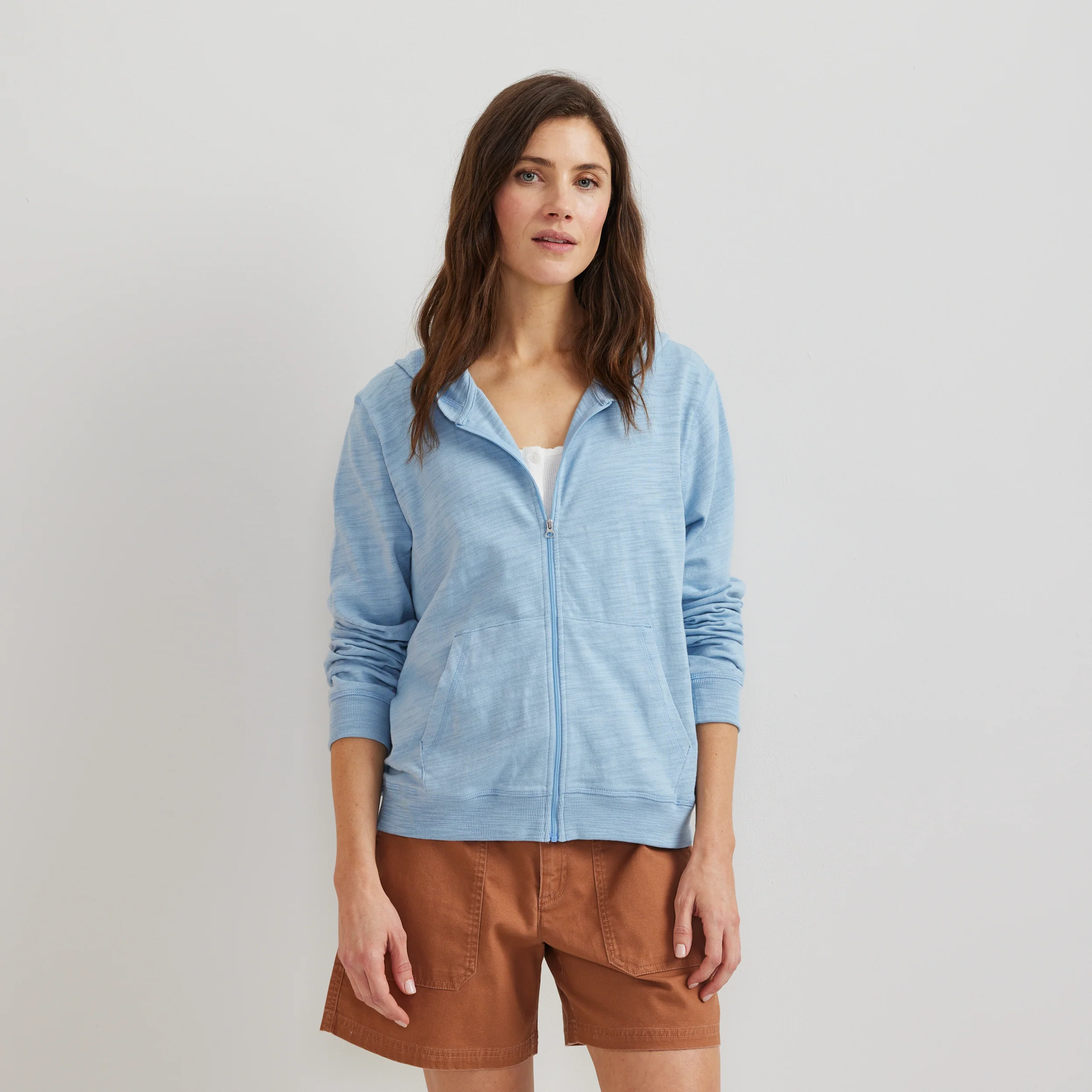 Women's Waverly Cotton Slub Full-Zip Sweatshirt