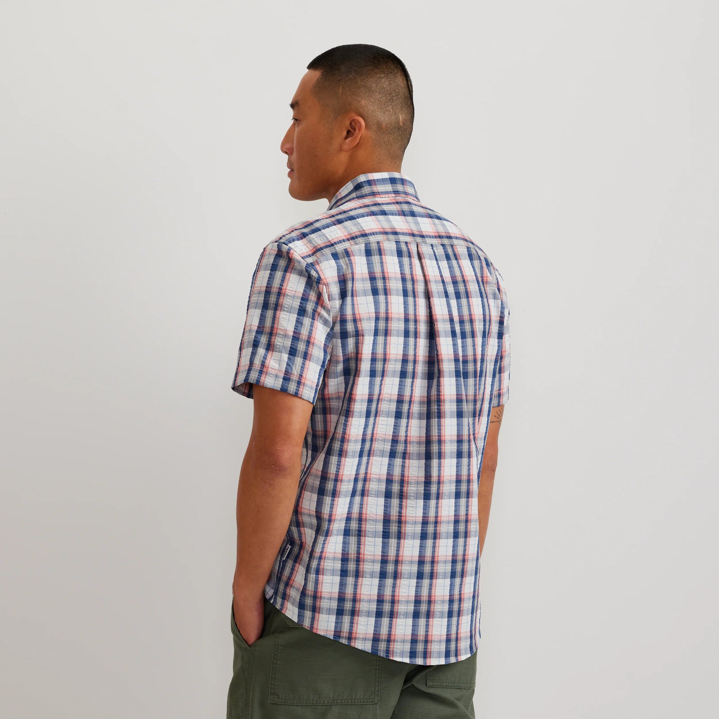 Men's Short-Sleeve Pack It 3.0 Seersucker Shirt