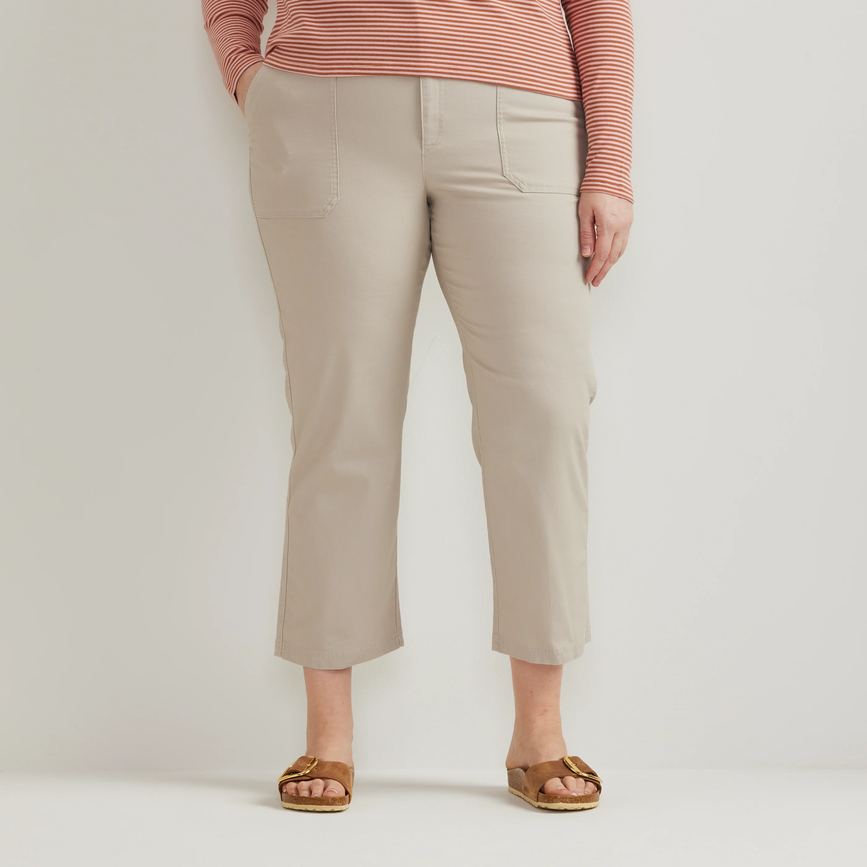 Women's Utility Stretch Canvas Kick Cropped Pants